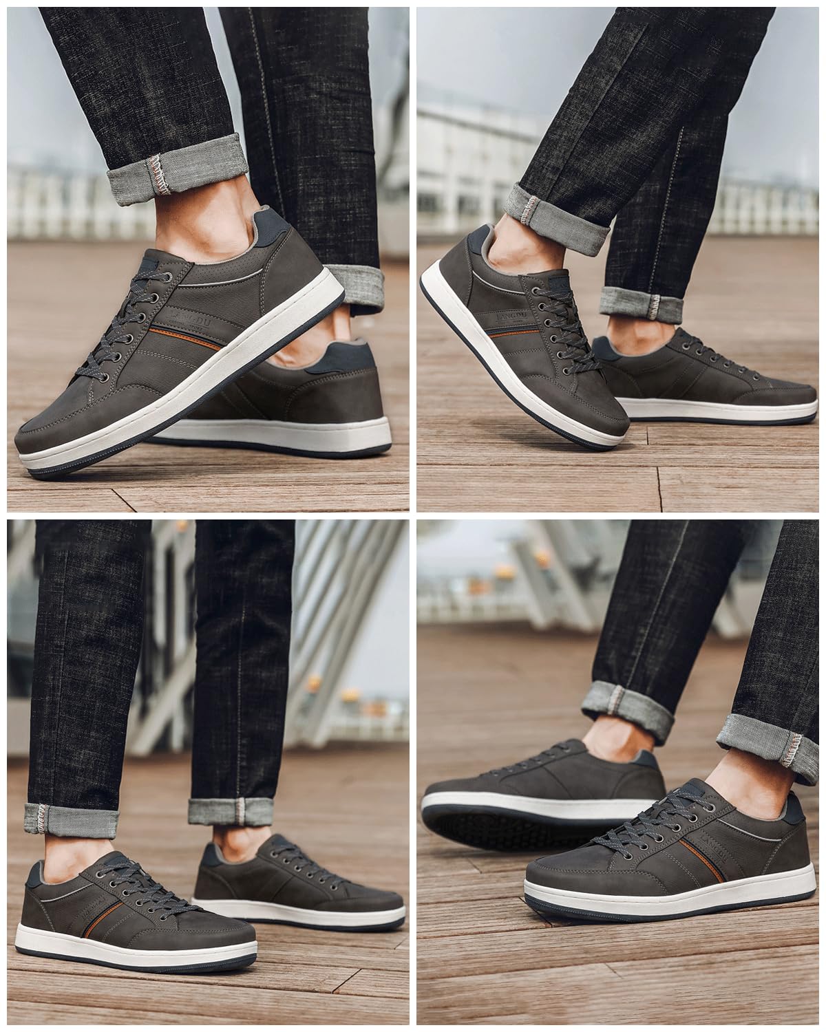 LANGDU Men’s Casual Sneakers – Lightweight Breathable Walking Sports Shoes