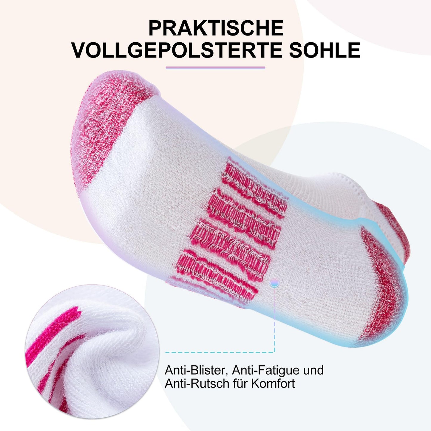 Women's Sneaker Socks – Cotton Low-Cut Sports Socks