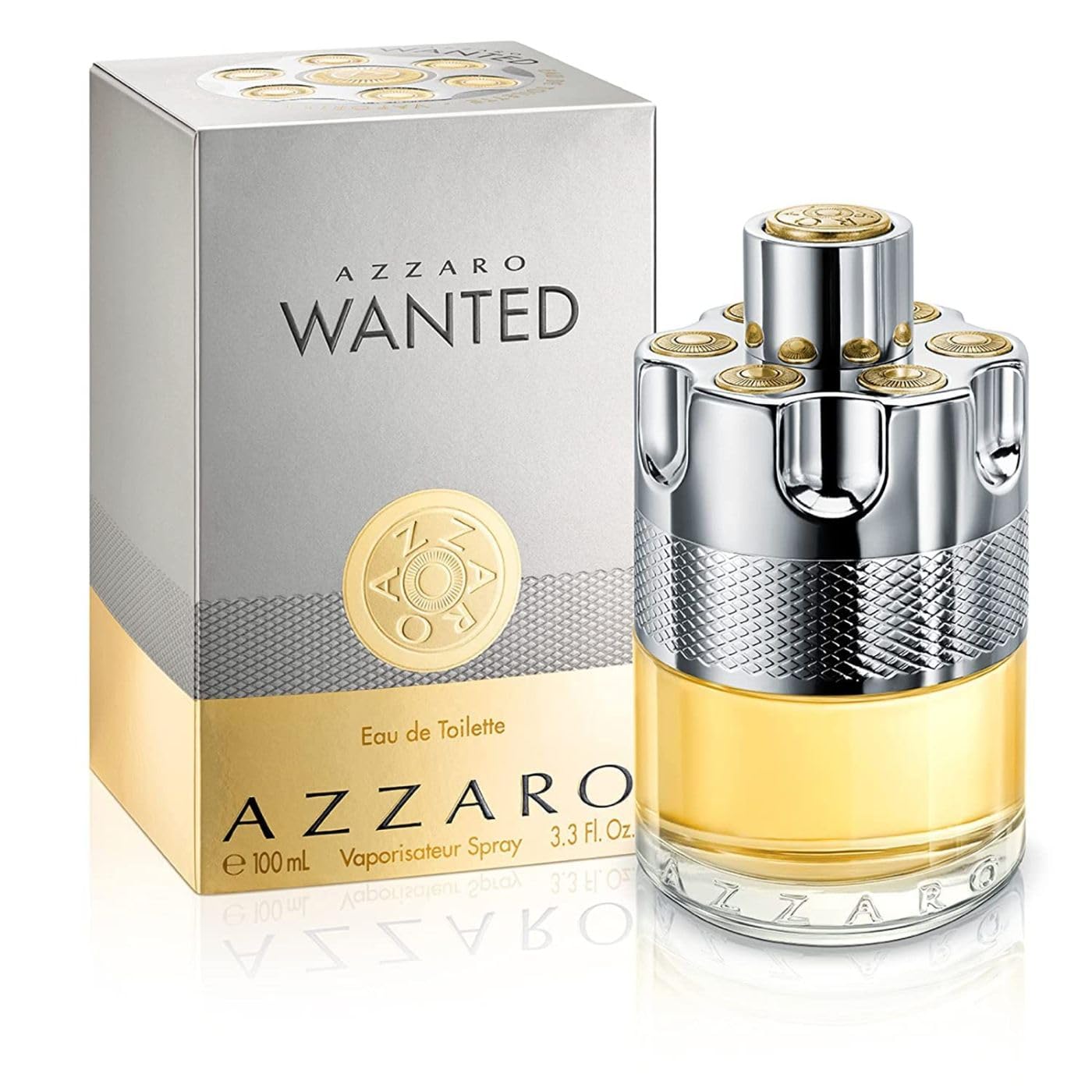 Azzaro Wanted Perfume for Men, Eau de Toilette Spray, Long-Lasting, Woody Spicy Men's Fragrance, 100 ml