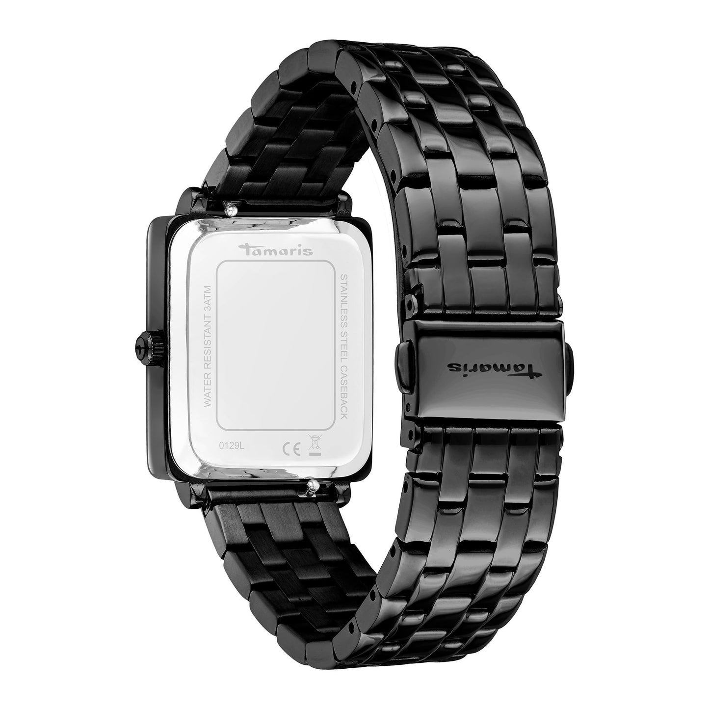 Tamaris ladies analogue wristwatch with quartz movement made of stainless steel with stainless steel bracelet