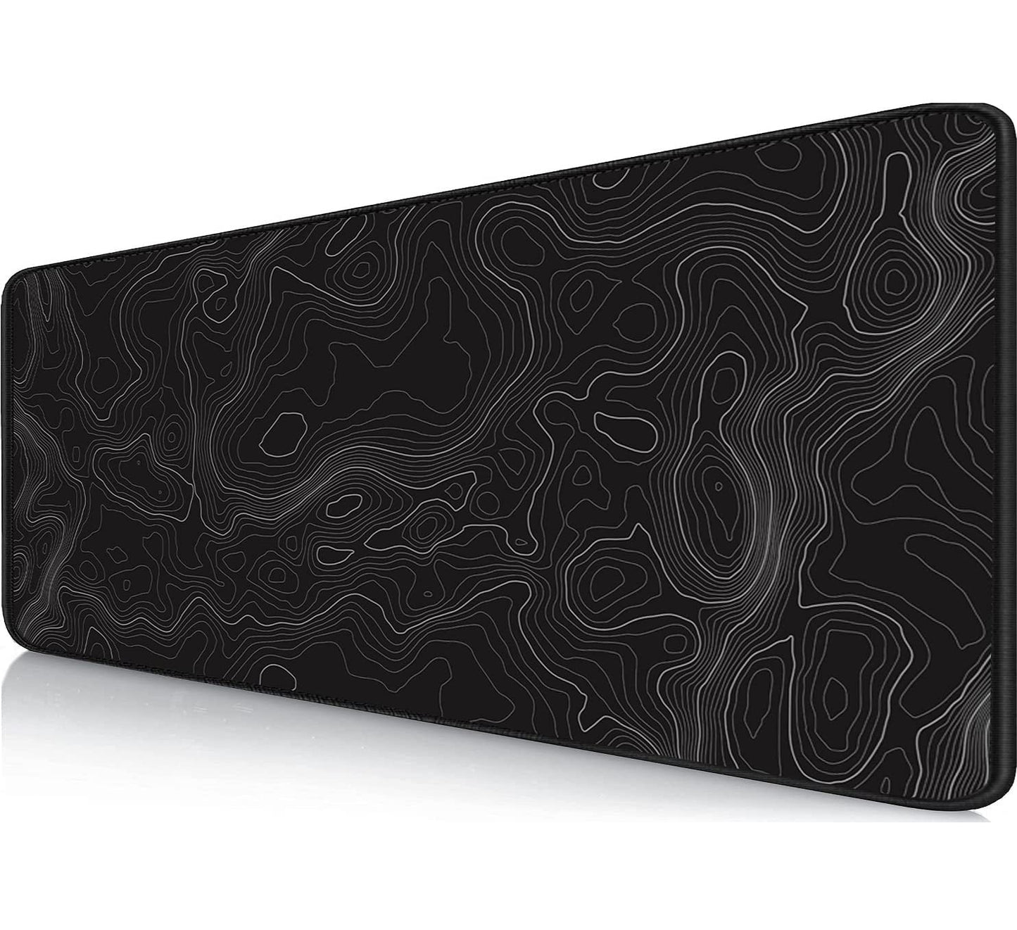 Owege Gaming Mauspad XXL 900 x 400 mm Artistic Curve Mousepad Groß Vernähte Kanten WassXerdicht Anti-Rutsch für PC, MacBook,Laptop Verbessert Präzision und GeschwindigkeiX
