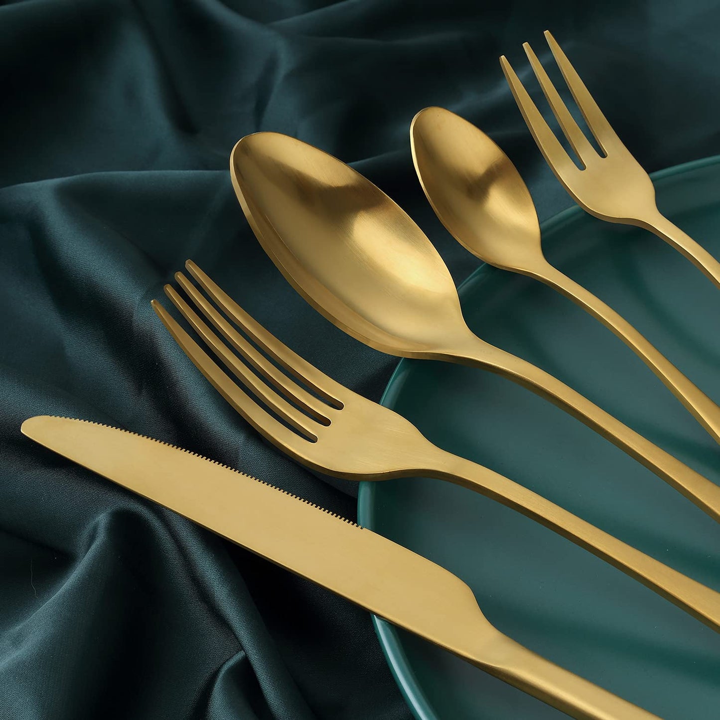 BEWOS Besteck Set für 6 Personen, 30 teilig Essbesteck Set inkl. Messer, Gabel, Löffel, Besteck Edelstahl Spiegelpoliert, Spülmaschinenfest