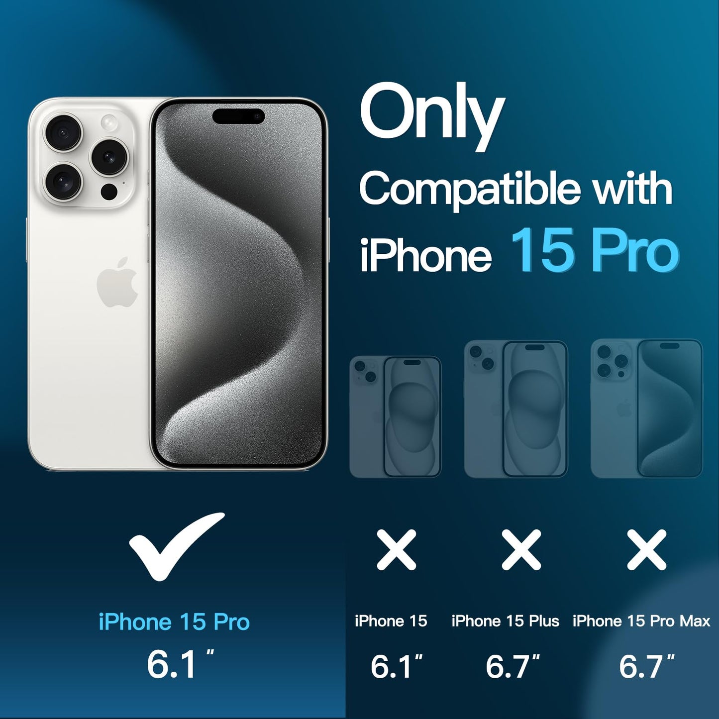 JETech Schutzfolie für iPhone 16e 2025, iPhone 13/13 Pro 6,1 Zoll, Gehärtetes Glas mit Einfaches Installationswerkzeug, Hat Keinen Einfluss auf die Hülle, Panzer HD Klar, 3 Stück