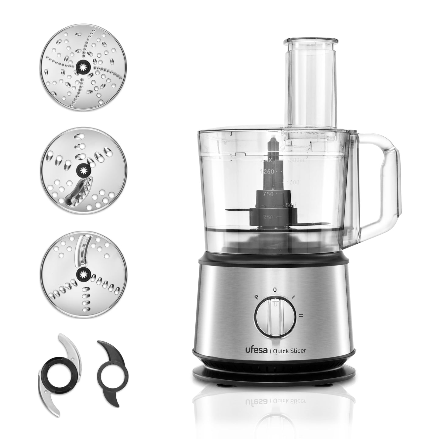 Ufesa TotalChef RK7 Küchenmaschine mit WLAN, Multifunktions Küchenroboter mit Kochfunktion, Kochroboter 30 Funktionen, 4.5L, 7-Zoll-Touchscreen, Interaktives Rezeptbuch, Silber / Weiss