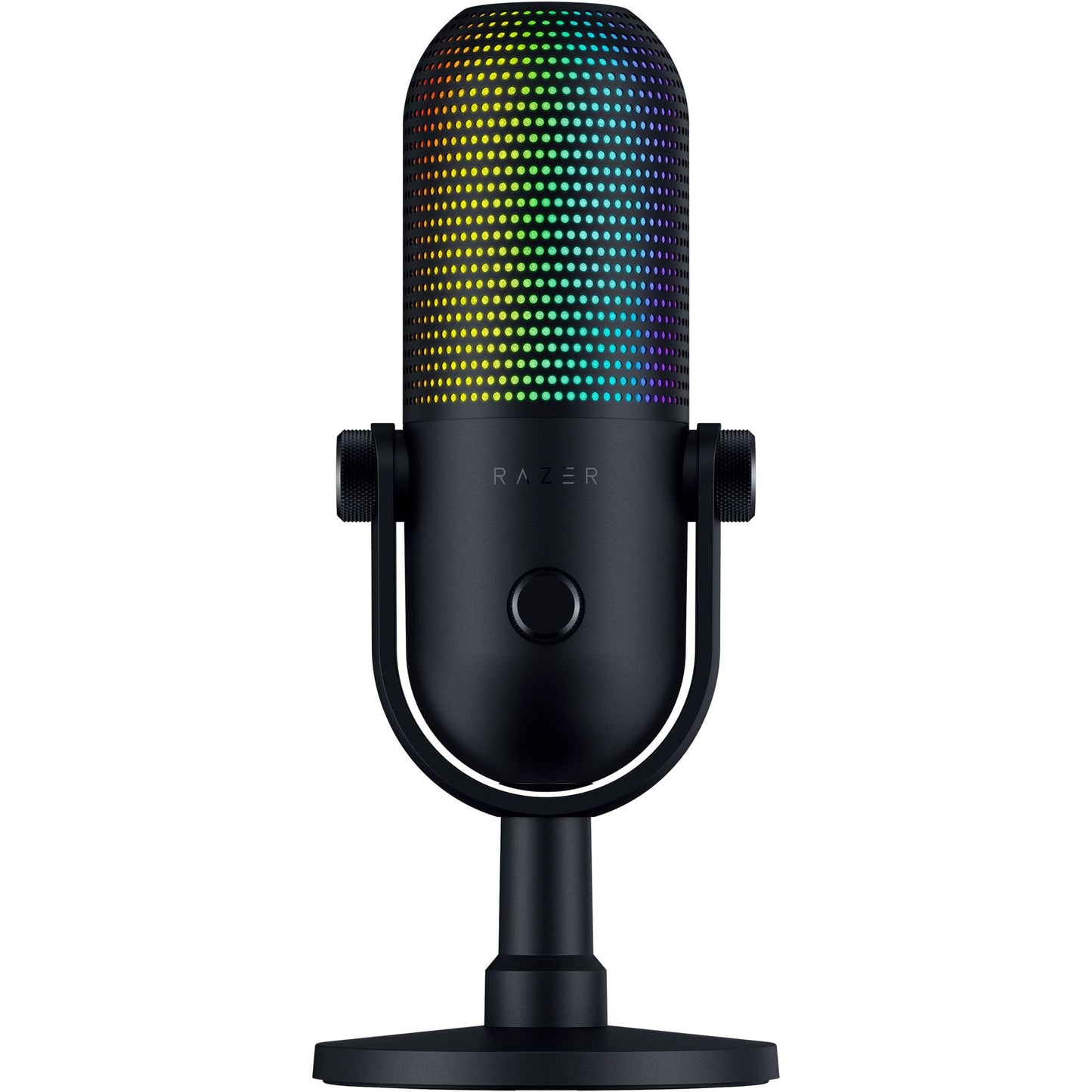 Razer Seiren V3 Mini - Ultrakompaktes USB-Mikrofon (14mm Supernieren Kondensatormikrofon, Tap-to-Mute-Sensor mit LED-Anzeige, integrierter Stoßdämpfer, Plug-and-Play Design) Schwarz