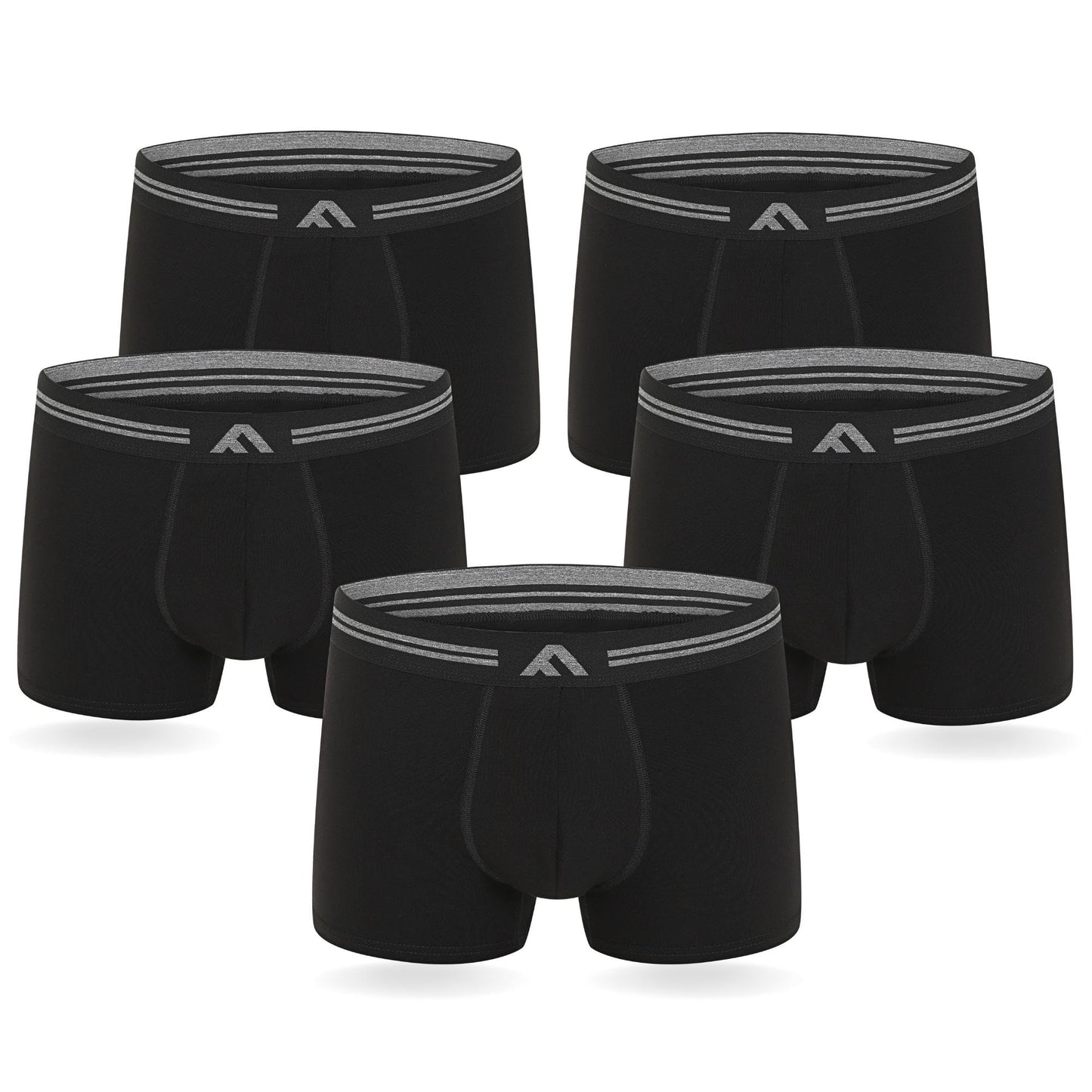 FM London 5-Pack Bamboo Men’s Boxer Shorts with Stretch-Fit Design