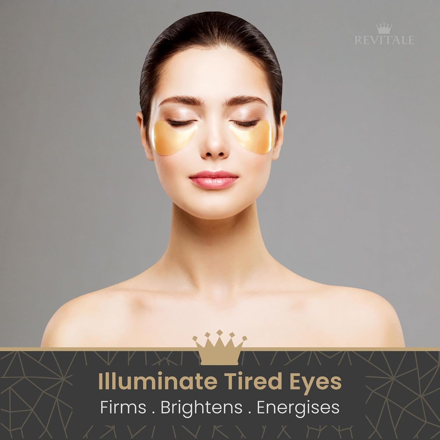 Revitale 24K Gold Under Eye Collagen Patches – 30 Pairs