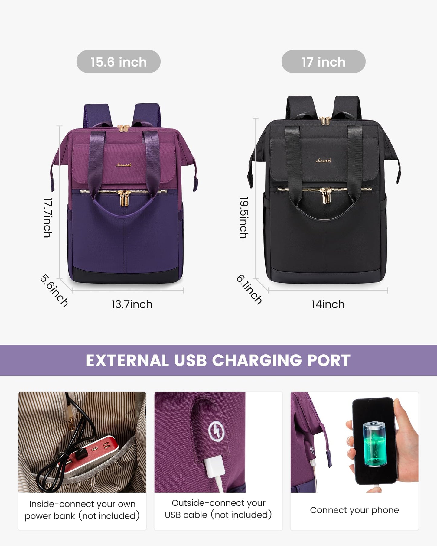 LOVEVOOK Women’s Laptop Backpack