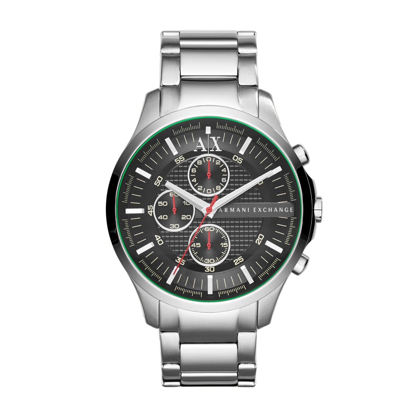 Armani Exchange Watch for Men, Chronograph Movement and 46mm Case Size with Stainless Steel, Leather or Silicone Strap