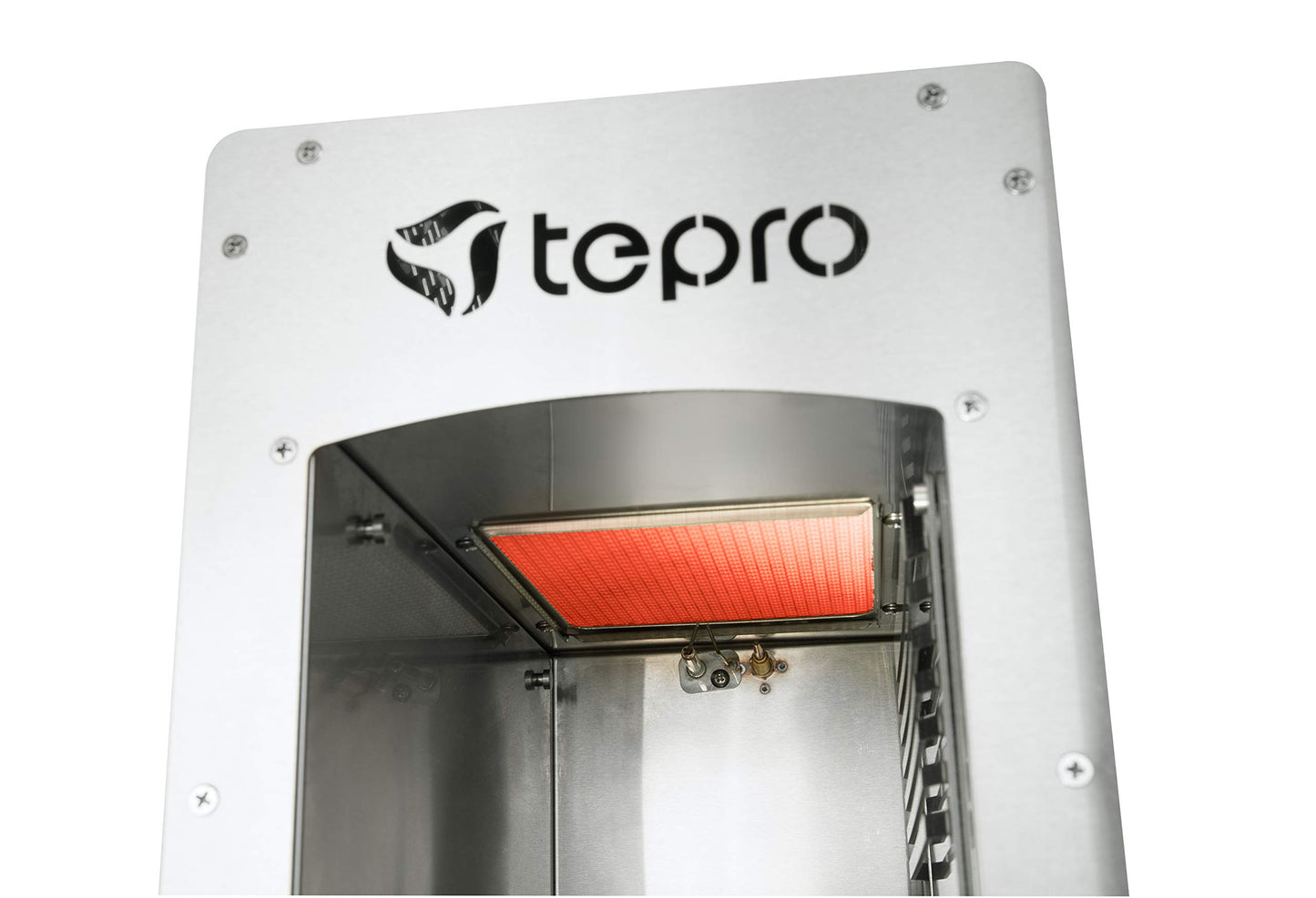 tepro steak grill Toronto, ceramic infrared burner with 3 kW power, 800 degrees gas, dimensions approx. 23 x 56 x 40.5 cm, silver