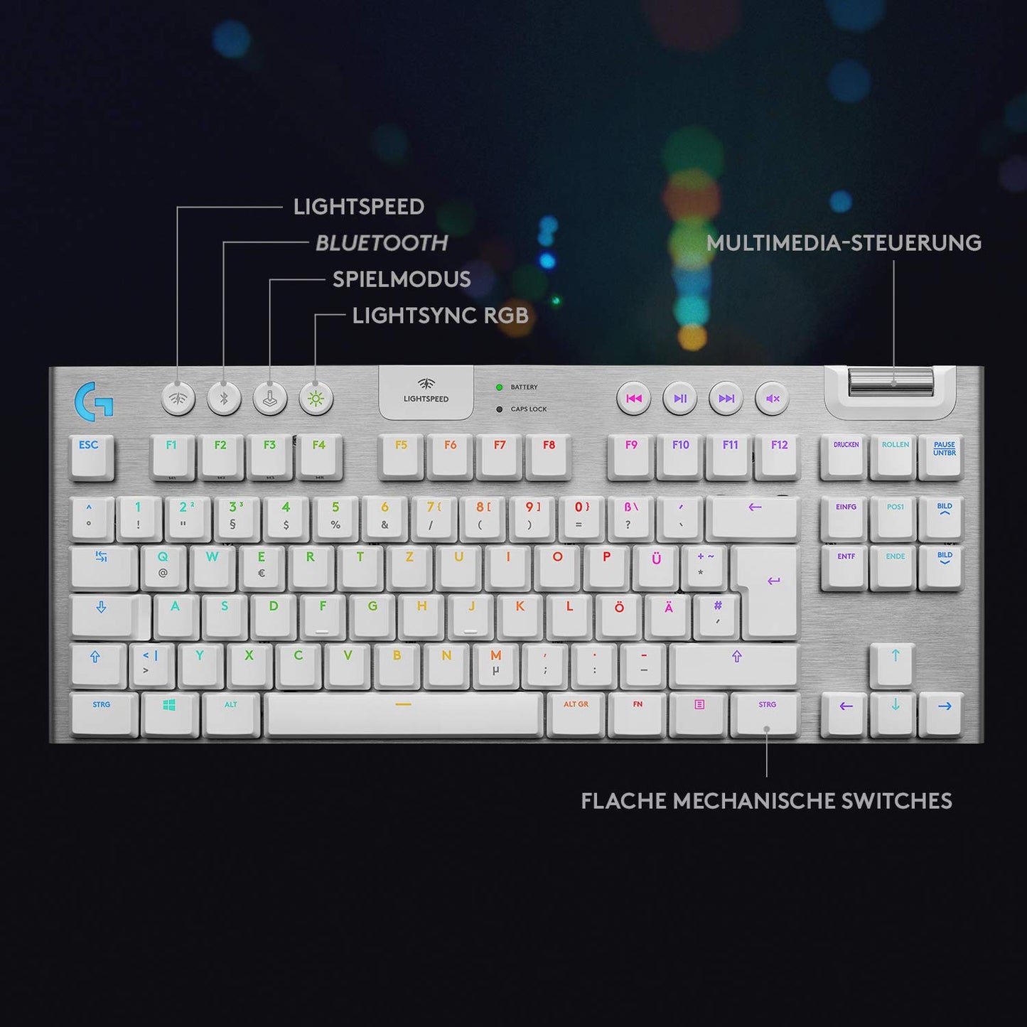 Logitech G502 X Kabelgebundene Gaming-Maus - LIGHTFORCE Hybrid optisch-mechanische Primärschalter, HERO 25K Gaming-Sensor, Kompatibel PC - macOS/Windows - Weiß