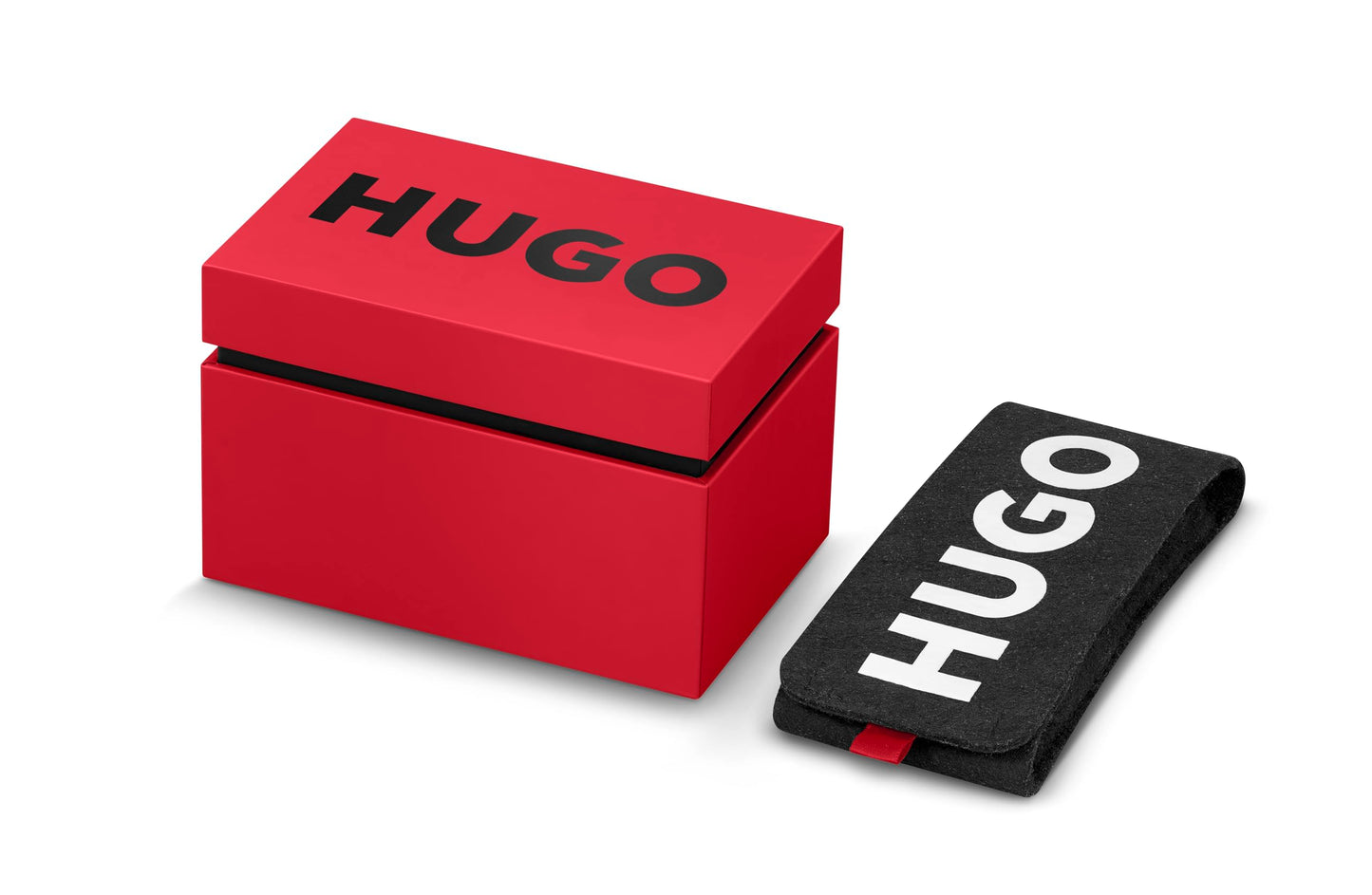 HUGO Analog Quarzuhr für Herren #Fast-Kollektion mit Edelstahl- oder Lederarmband
