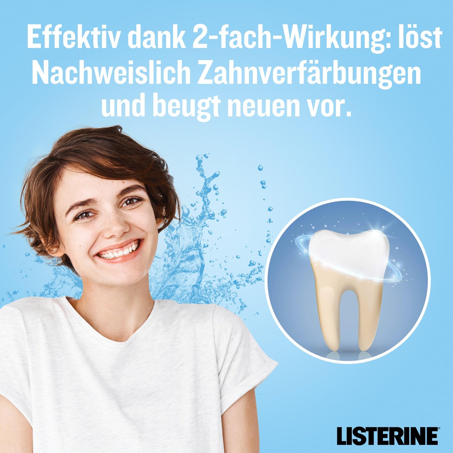 LISTERINE Smart Kidz Mild Berry (500 ml), antibakterielle Kinder Mundspülung ohne Alkohol & ohne Zucker, Mundwasser schützt vor Karies, geeignet für Kinder ab 6 Jahren