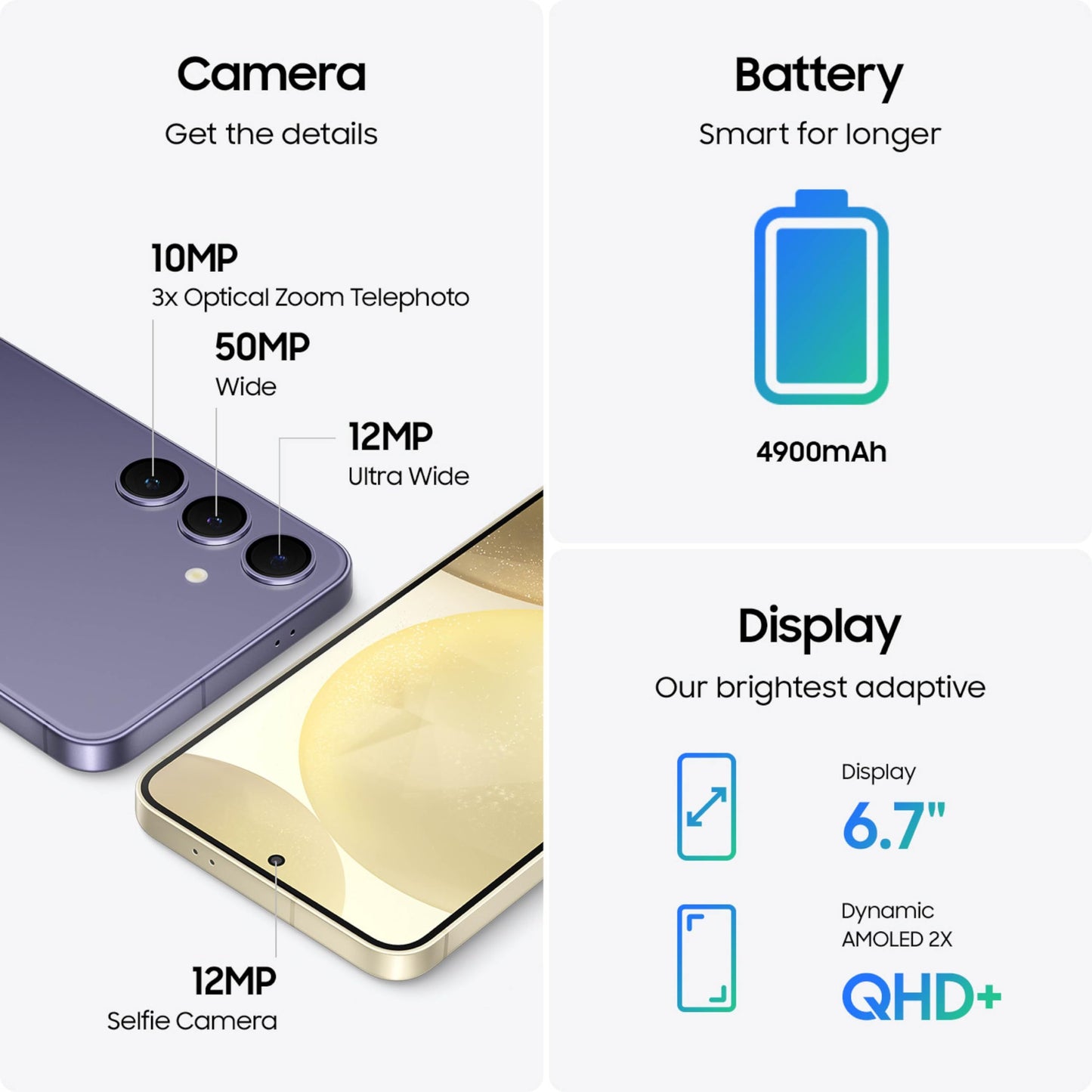 Samsung Galaxy S24+ Unlocked Smartphone – AI-Powered, 50MP Camera, 120Hz AMOLED