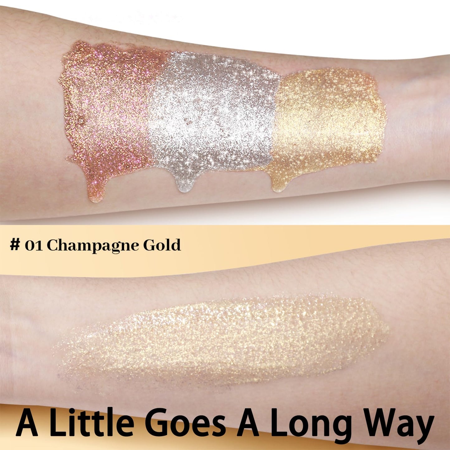 UCANBE Liquid Highlighter – Hydrating Body & Face Luminizer (3 Bottles)