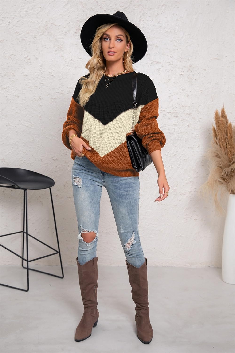 Women’s Colorblock Knit Sweater