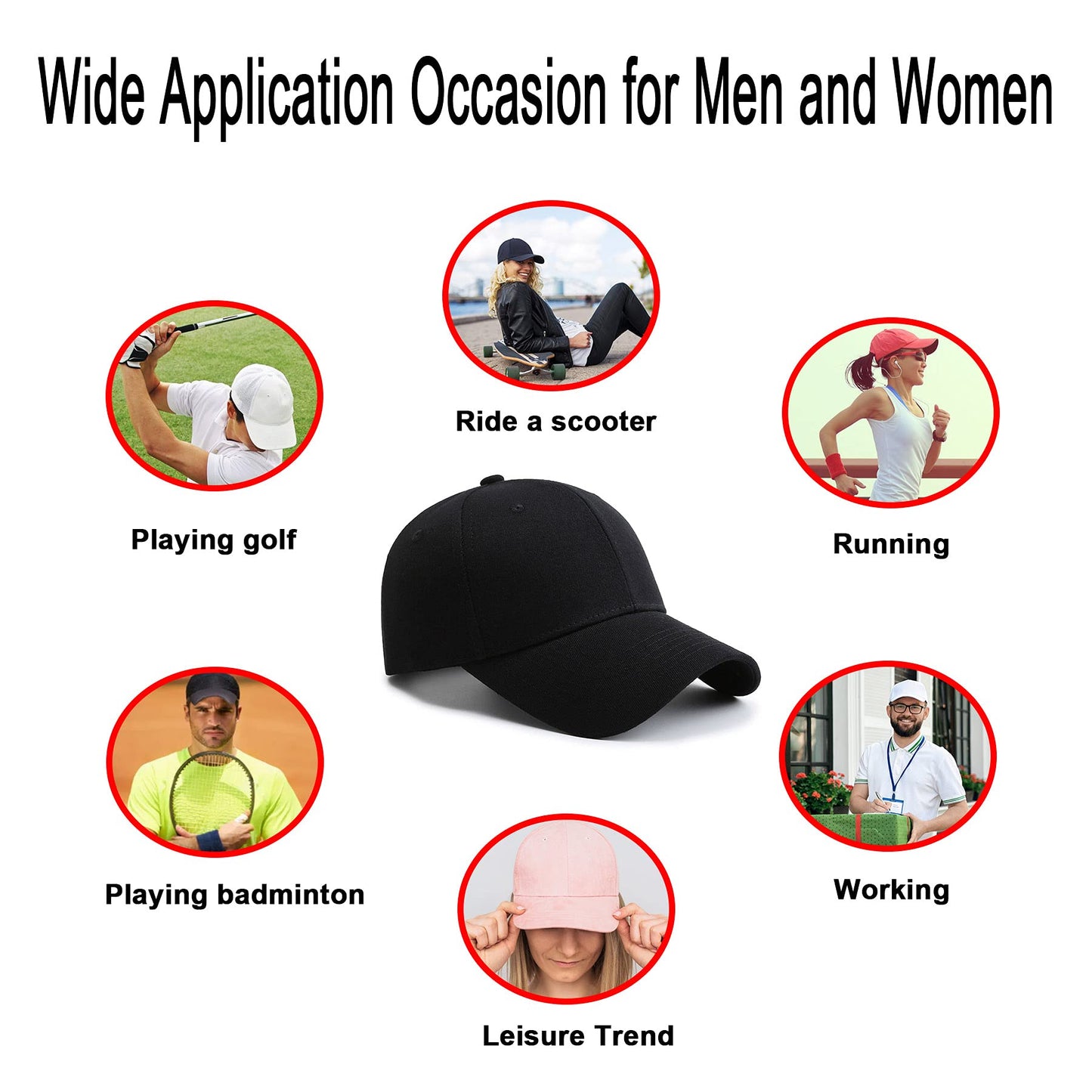 PFFY 2 Packs Baseball Cap Golf Dad Hat for Men and Women