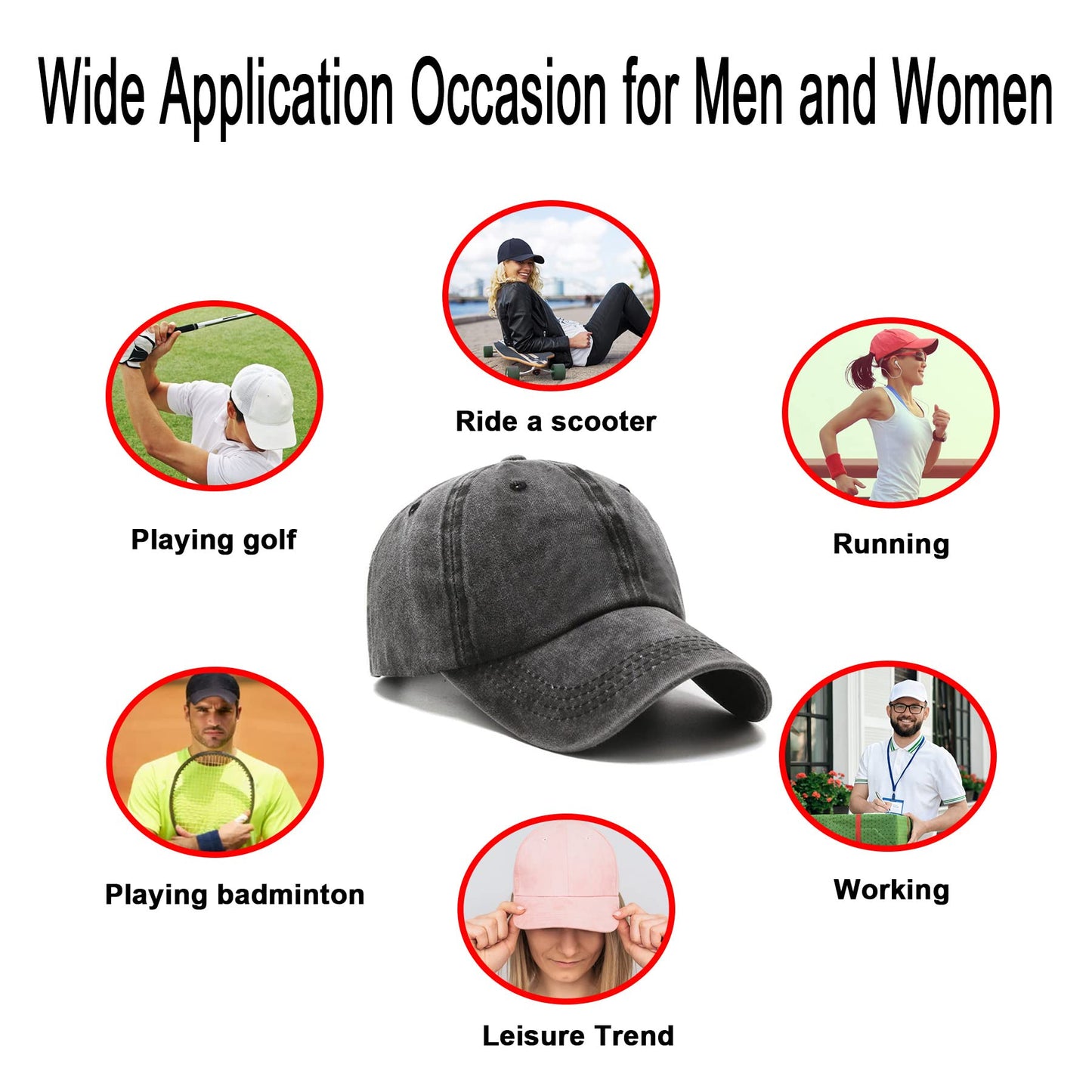 NPQQUAN Original Classic Low Profile Baseball Cap Golf Dad Hat Adjustable Cotton Hats Men Women Unconstructed Plain Cap