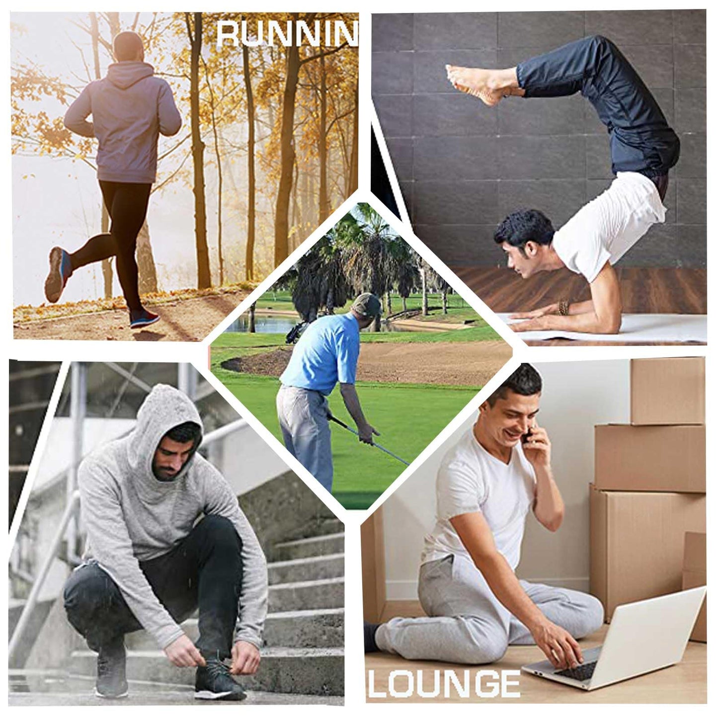 Halfword Men’s Jogging Pants – Lightweight Training & Yoga Sweatpants
