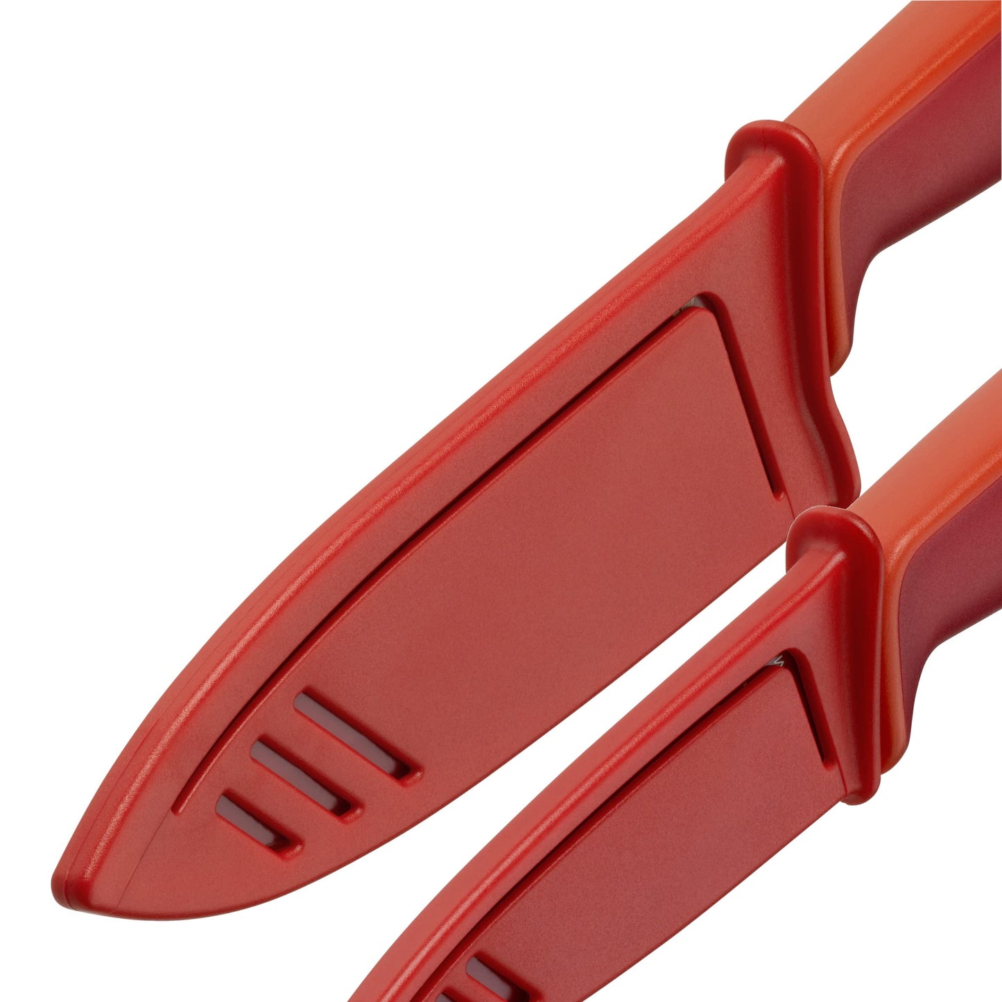 WMF Touch Messerset 2-teilig, Küchenmesser mit Schutzhülle, Spezialklingenstahl antihaftbeschichtet, scharf, Kochmesser, Gemüsemesser, schwarz