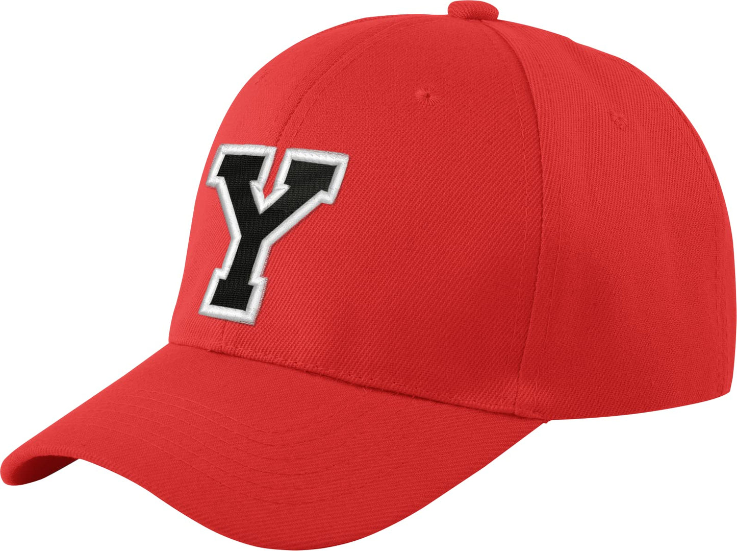 morefaz New Baseballkappe, rot, für Jungen, Mädchen, Kinder, Mütze, Unisex, A-Z, Alphabet
