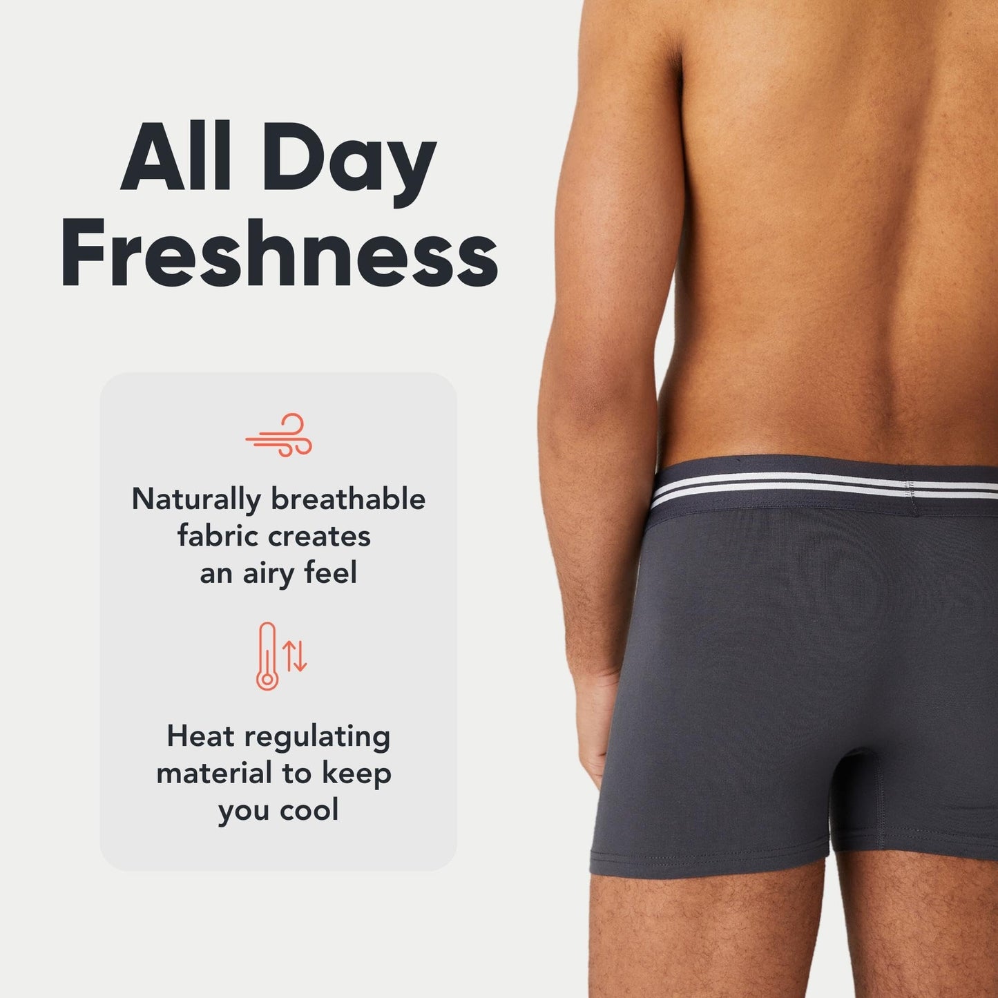 FM London 5-Pack Bamboo Men’s Boxer Shorts with Stretch-Fit Design