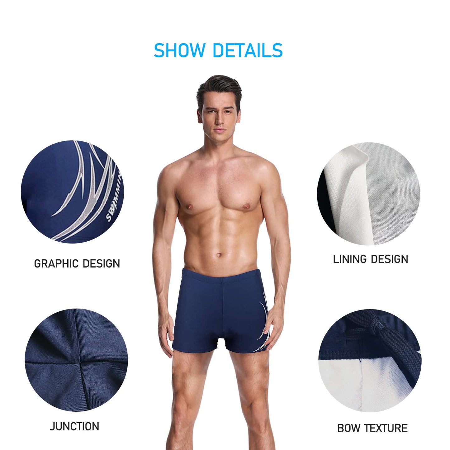Men’s Jammer Swim Shorts – High-Tech Elastic Swimwear