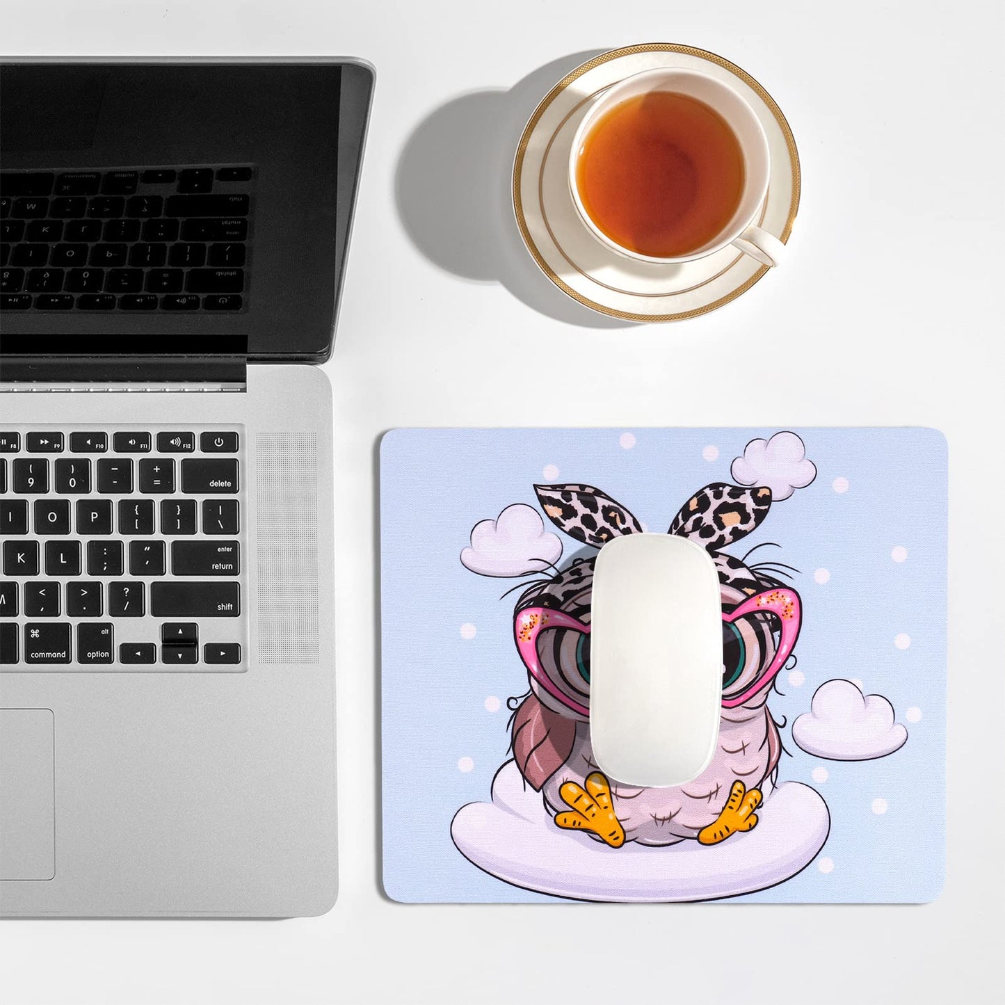 AOKSUNOVA Mauspad Office Mauspad Klein Niedliches Design 24 x 20 x 0,3 cm Mousepad mit Motiv (MF-174)