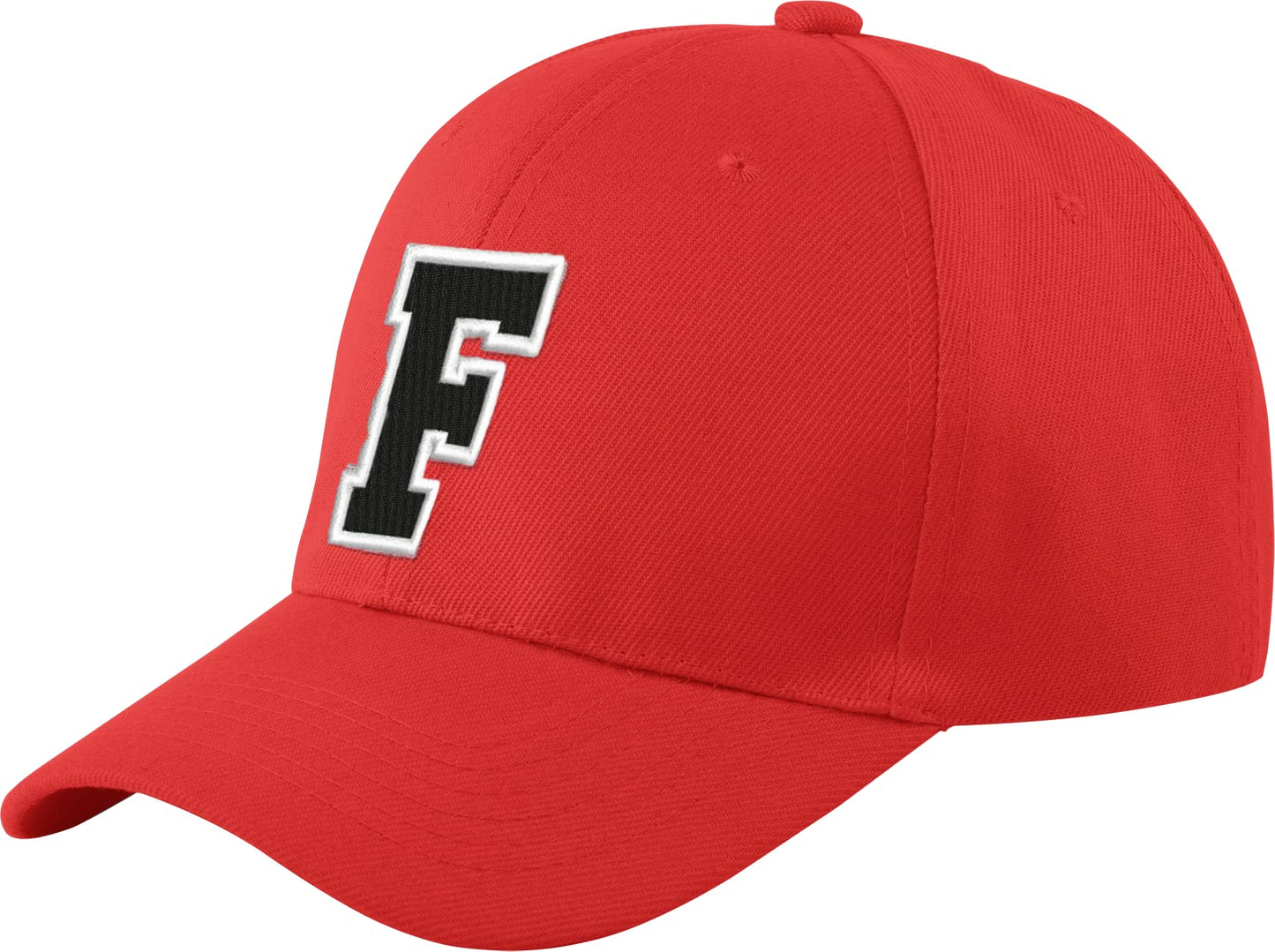 morefaz New Baseballkappe, rot, für Jungen, Mädchen, Kinder, Mütze, Unisex, A-Z, Alphabet