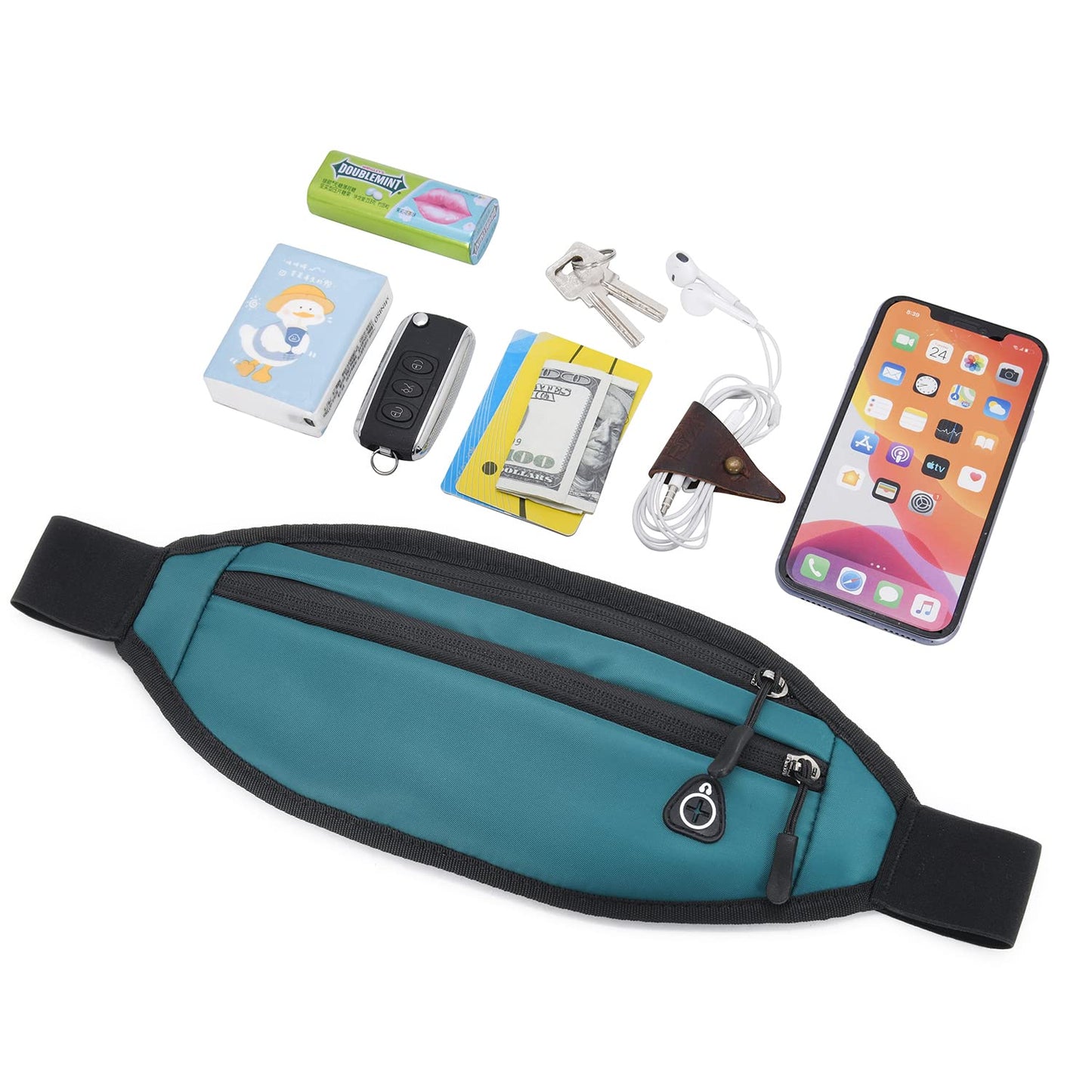 QKUDS Running Belt Waist Pack – Waterproof Fanny Pack