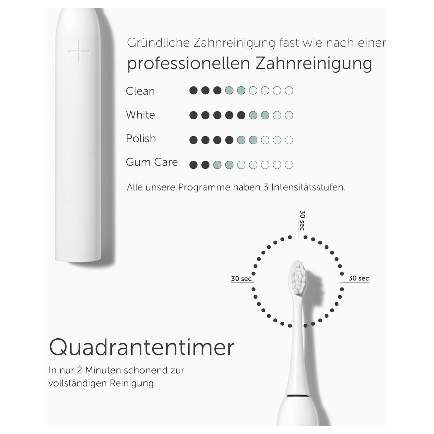Wondersmile Schallzahnbürste PRO - Testsieger 2023-100 Tage risikofrei testen - Elektrische Zahnbürste mit 4 Putzprogrammen - Ultraschallzahnbürste mit smarten Bürstenkopf (1er Set, Ultimate Black)
