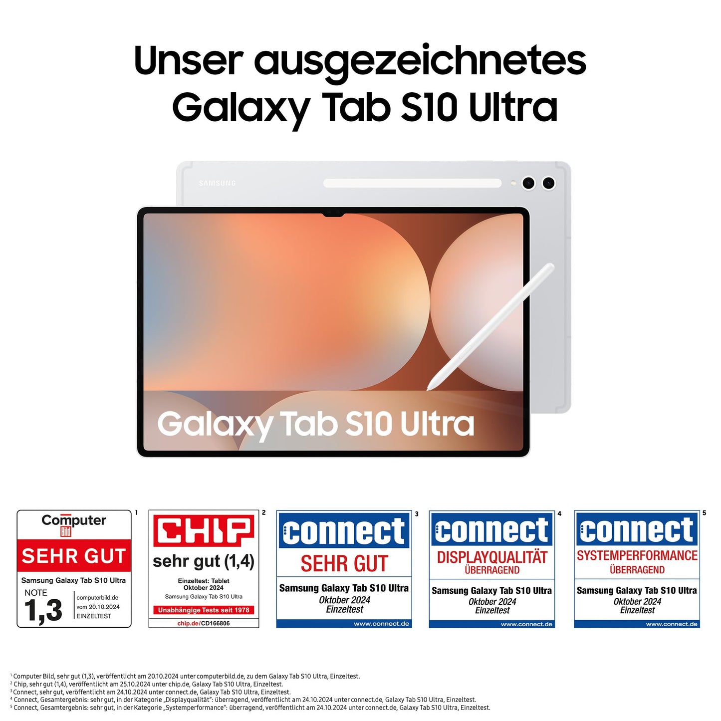 Samsung Galaxy Tab S10 Ultra AI Tablet, 12GB RAM, AMOLED Display, S Pen, WiFi