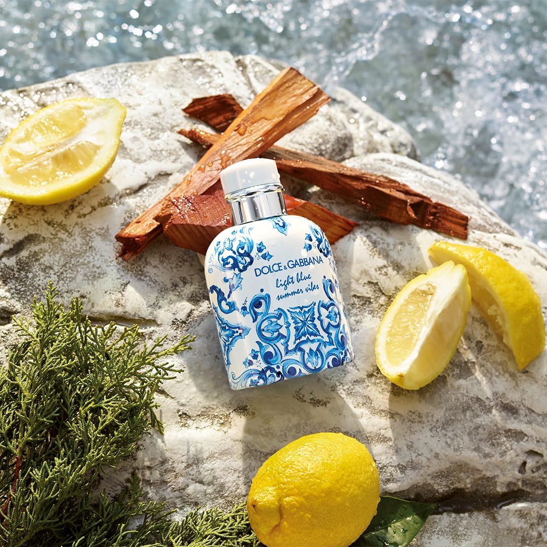 DOLCE & GABBANA, Light Blue Pour Homme Summer Vibes, Eau de Toilette, Herrenduft, 125 ml