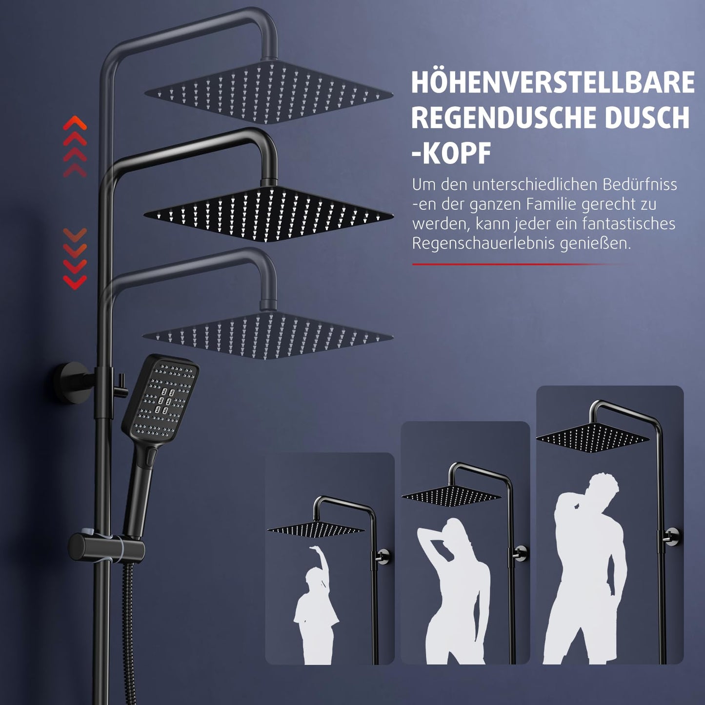 Rainsworth Thermostatic Shower System Round Rain Shower Set
