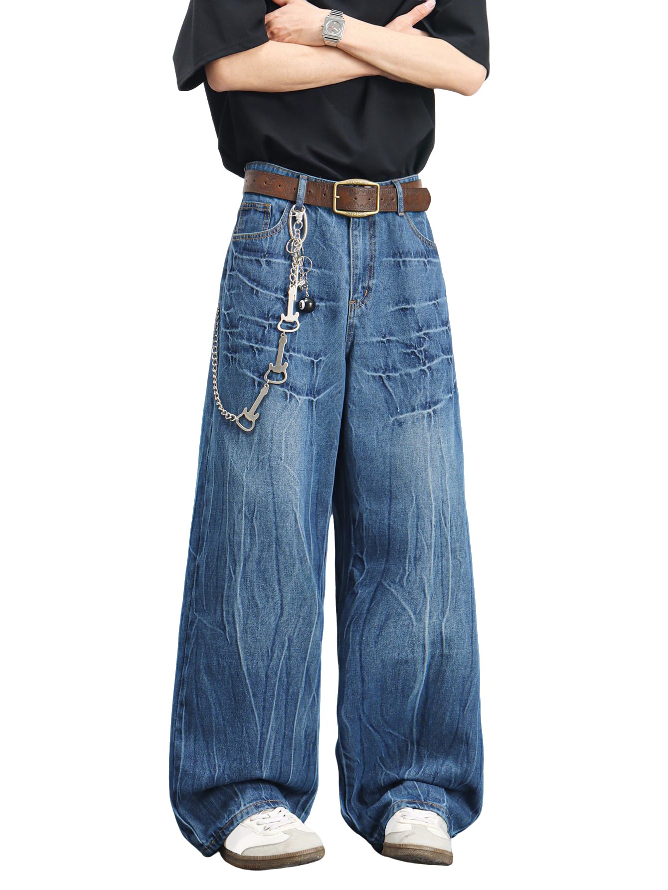 Zewool Men’s Distressed Baggy Jeans
