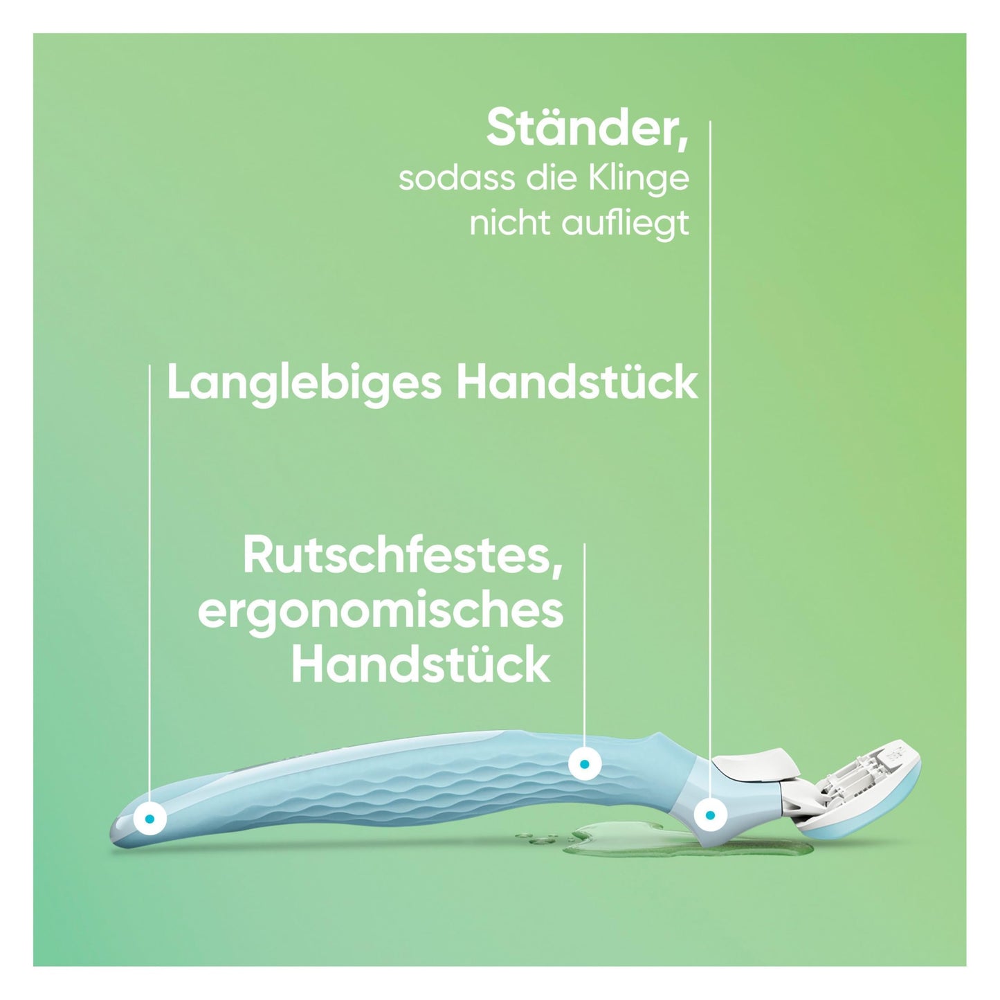 Gillette Venus Extra Smooth Damenrasierer, 1 Ersatzklingen, Wiederverwendbares, ergonomisches Handstück und Duschhalterung