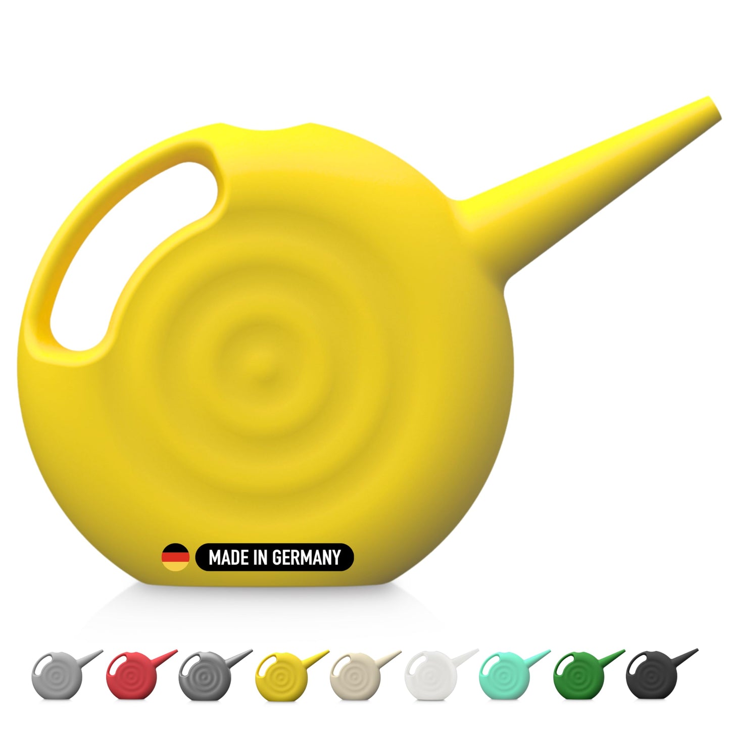 Blowmold.Design Gießkanne in Schwarz – 2 Liter Giesskanne Robust für Innen und Außen - Perfekt für Zimmerpflanzen & Garten