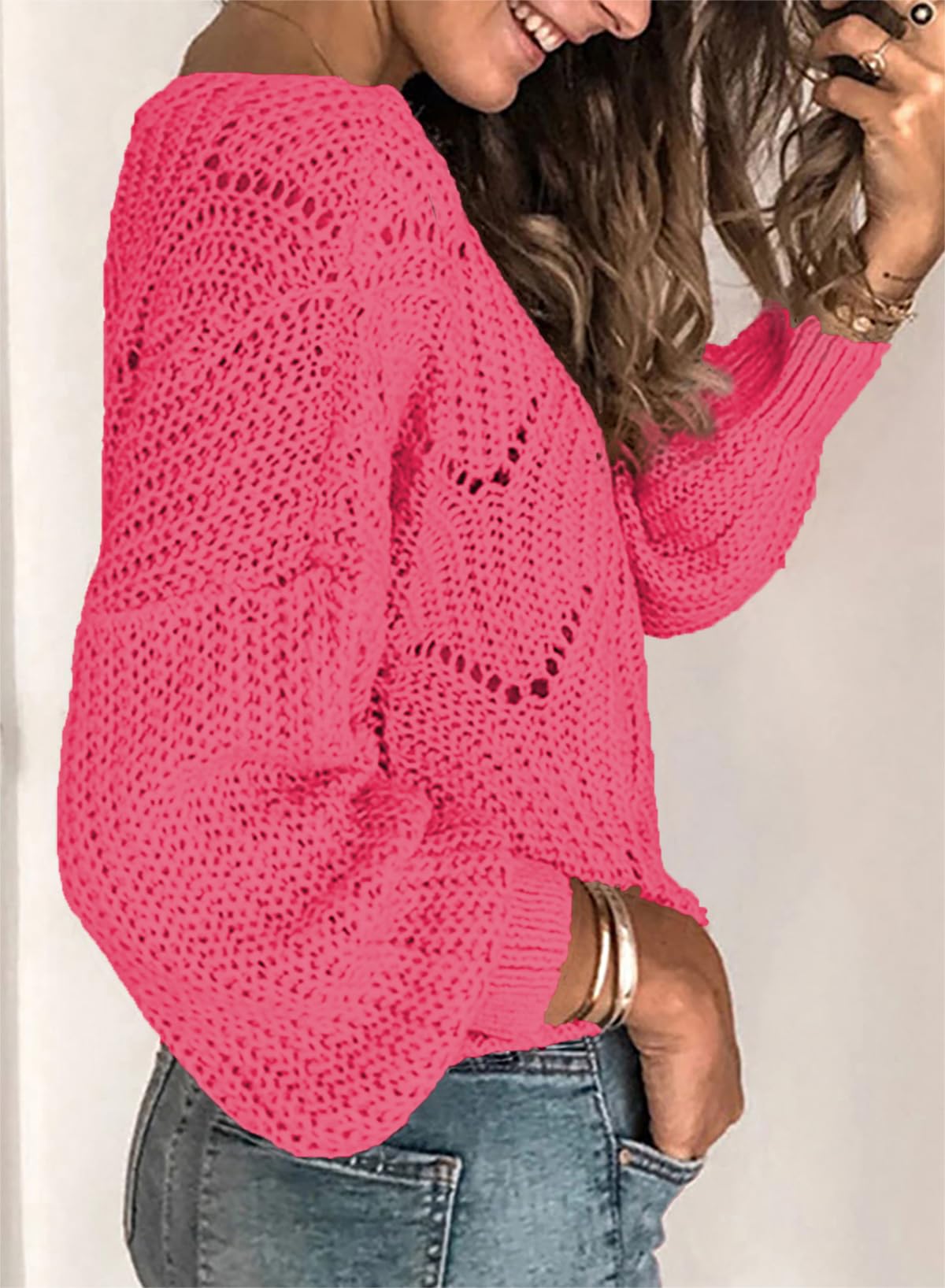 Dokotoo Women’s Knit Sweater – Elegant Crewneck Pullover