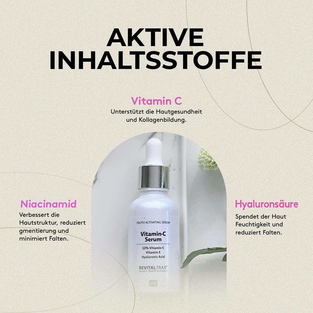 RevitalTrax 12% Vitamin C Serum – 30ml