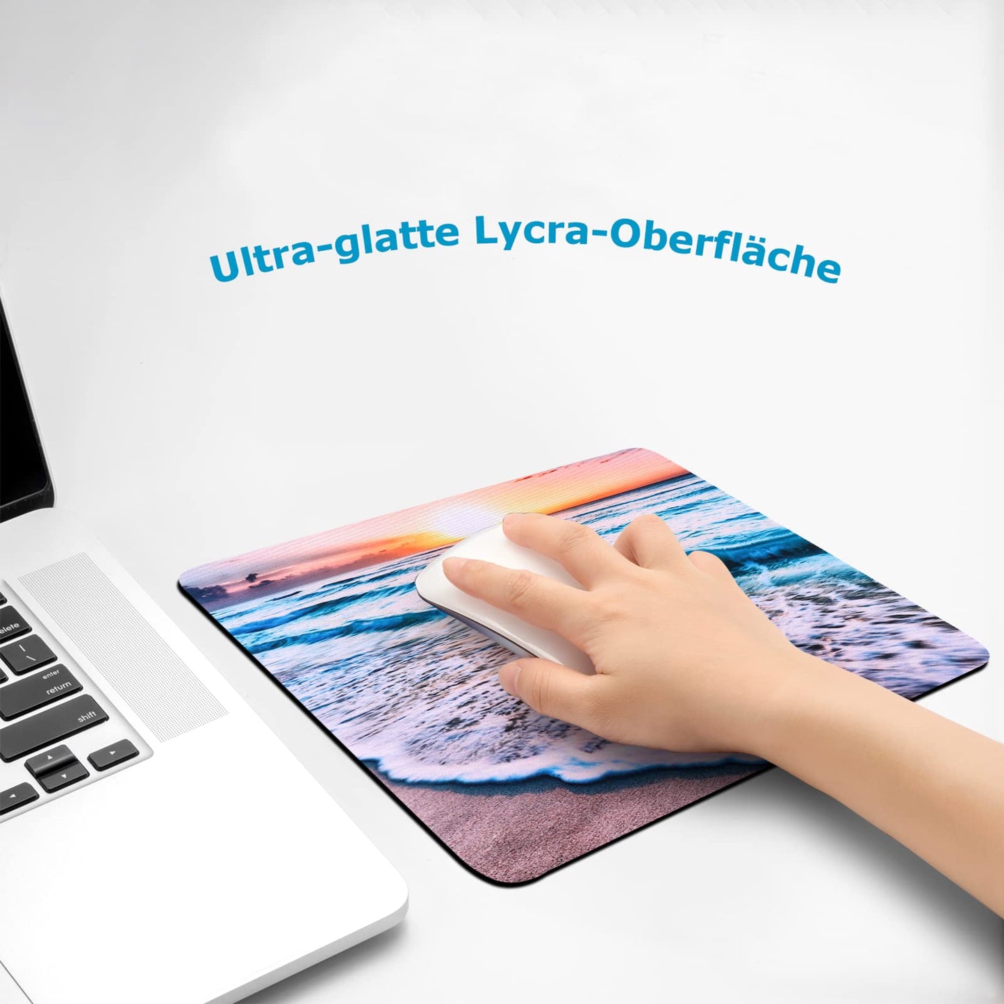 AOKSUNOVA Mauspad Office Mauspad Klein Niedliches Design 24 x 20 x 0,3 cm Mousepad mit Motiv (MF-174)