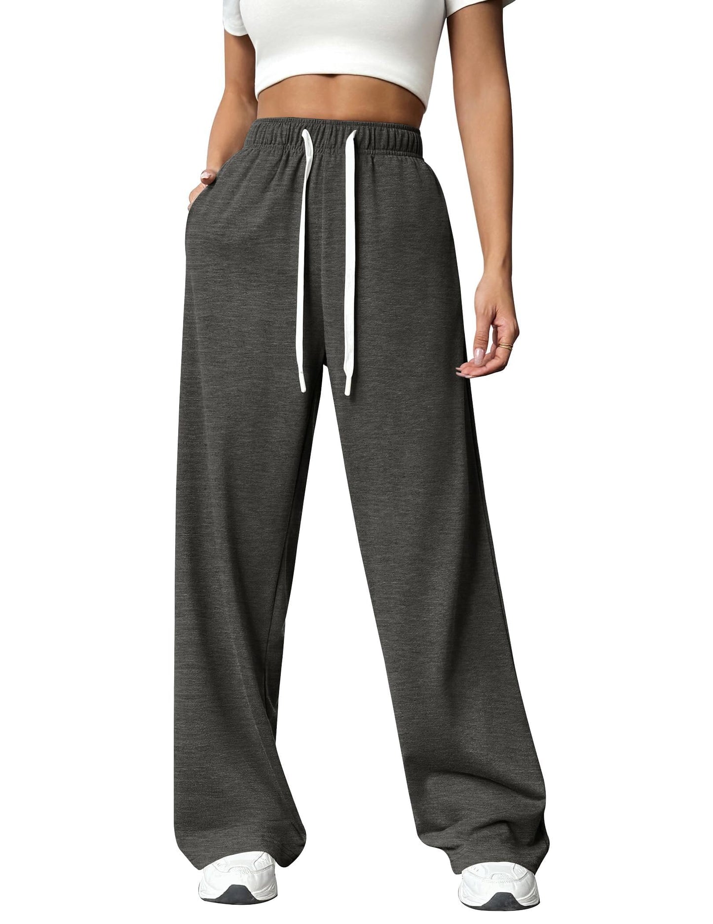 PINSPARK Women’s Jogger Pants – High-Waist Baggy Sweatpants