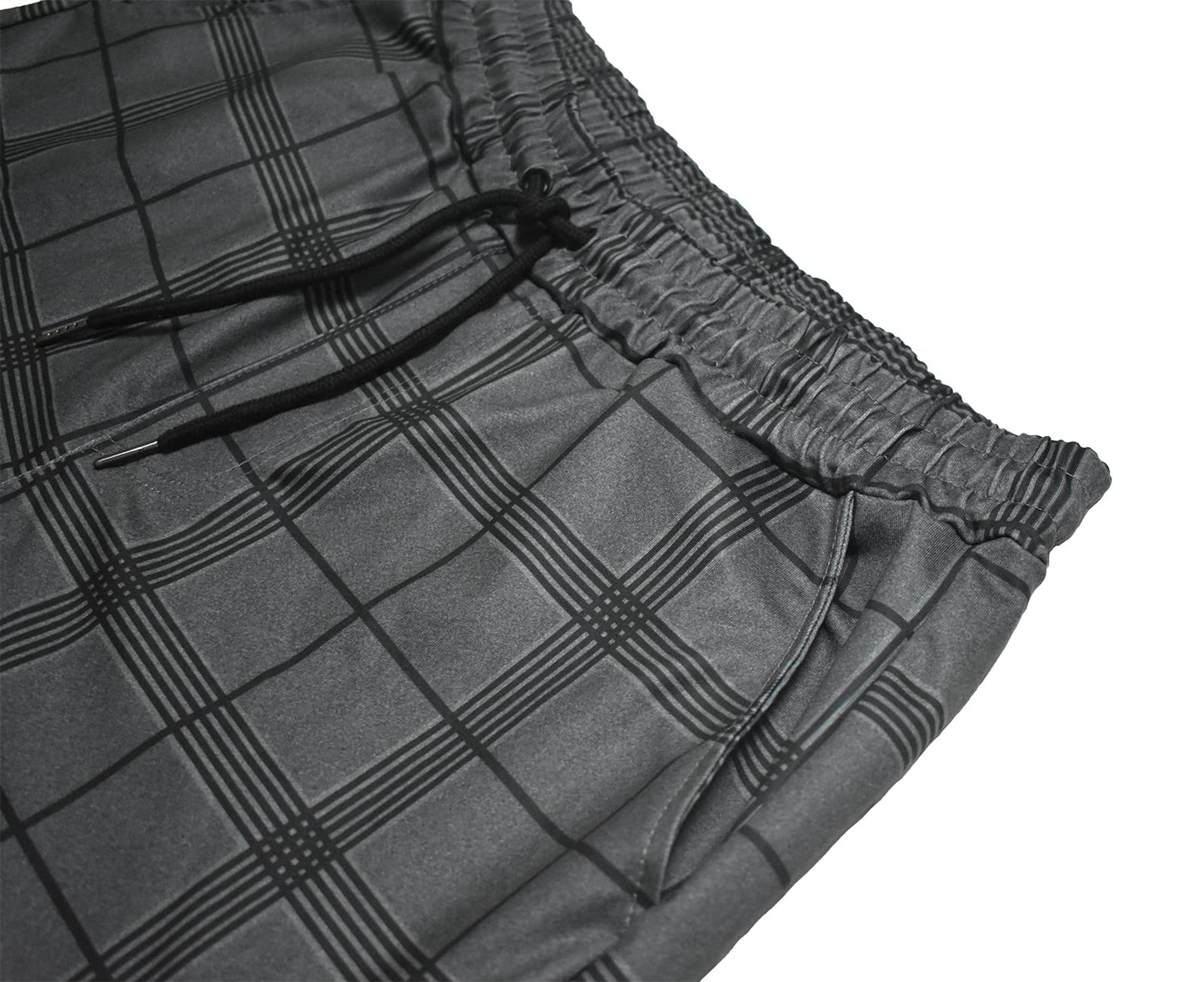 Men's Loose Fit Plaid Jogger Sweatpants