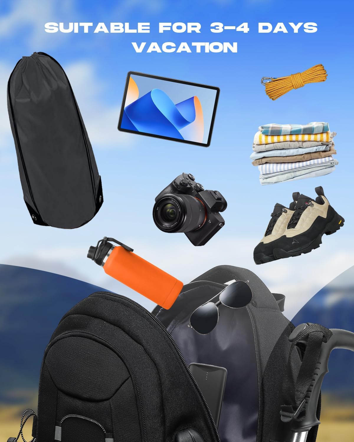 45L Waterproof Travel Backpack