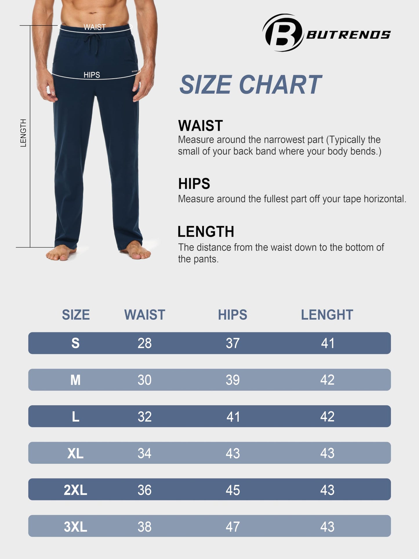 Butrends Men’s Cotton Joggers – Straight Leg Yoga & Training Pants