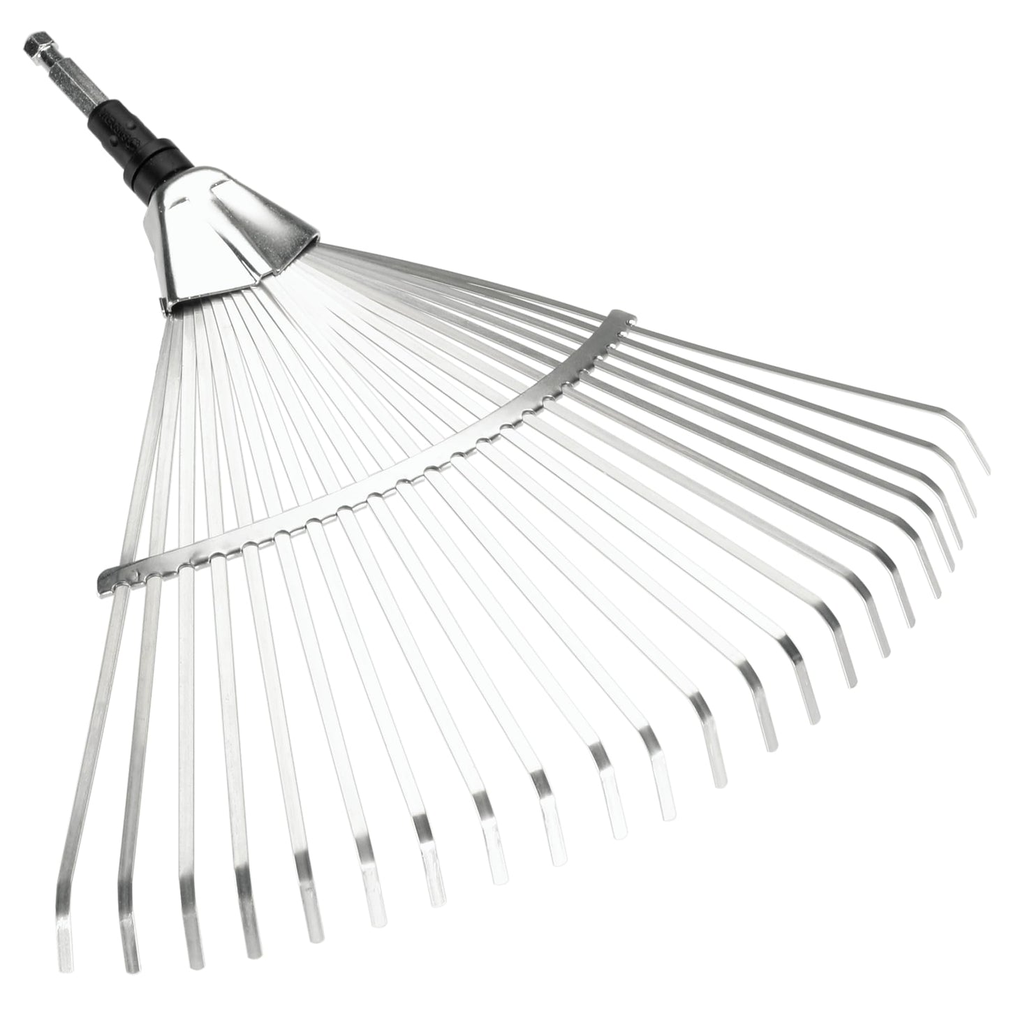 Gardena combisystem-Rechenbesen: Handlicher Zinkenbesen zum Zusammenfegen von Laub und Grasschnitt, mit robusten Kunststoffzinken, Arbeitsbreite 43 cm (3101-20)