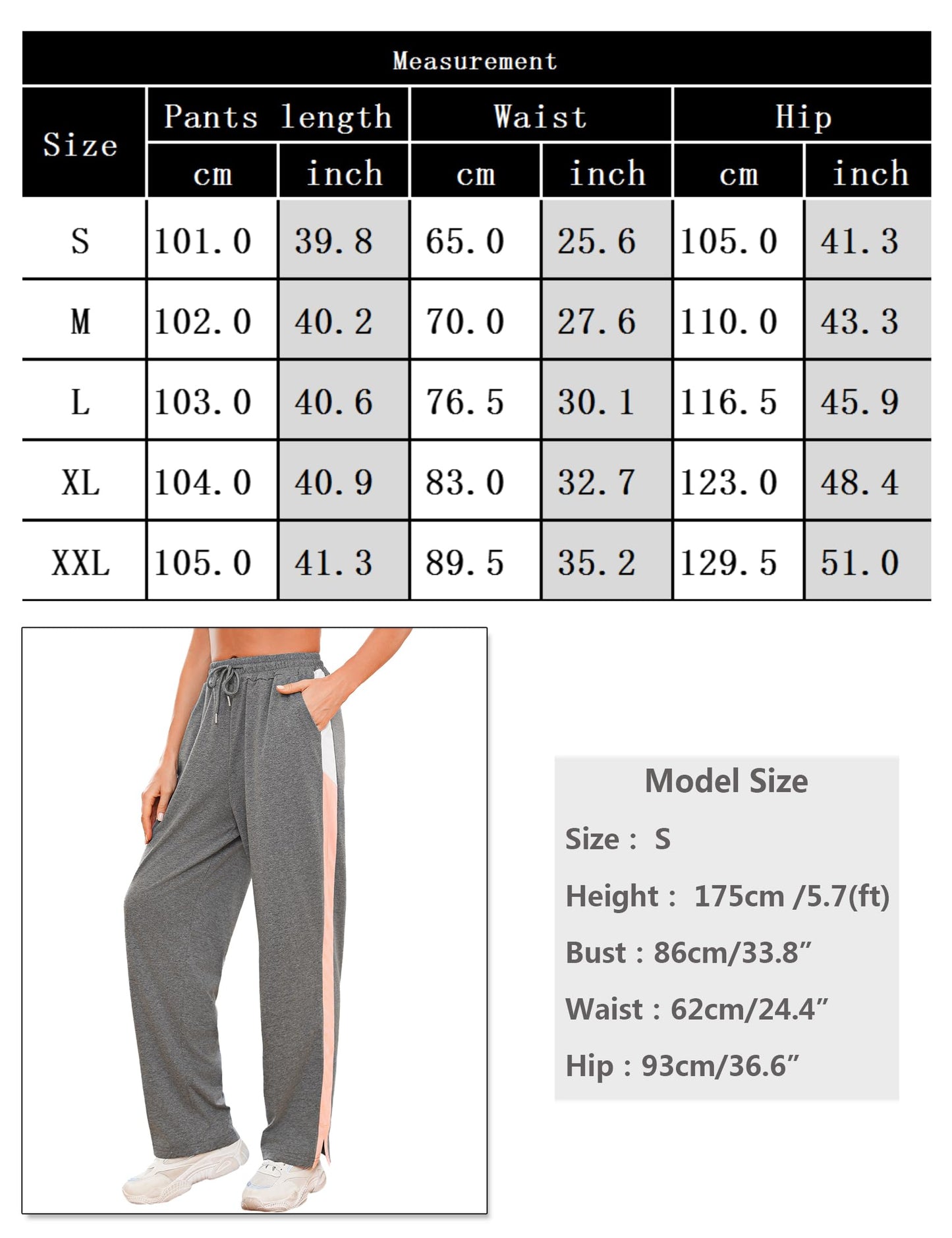 Crewhpo Women's Jogging Pants Long