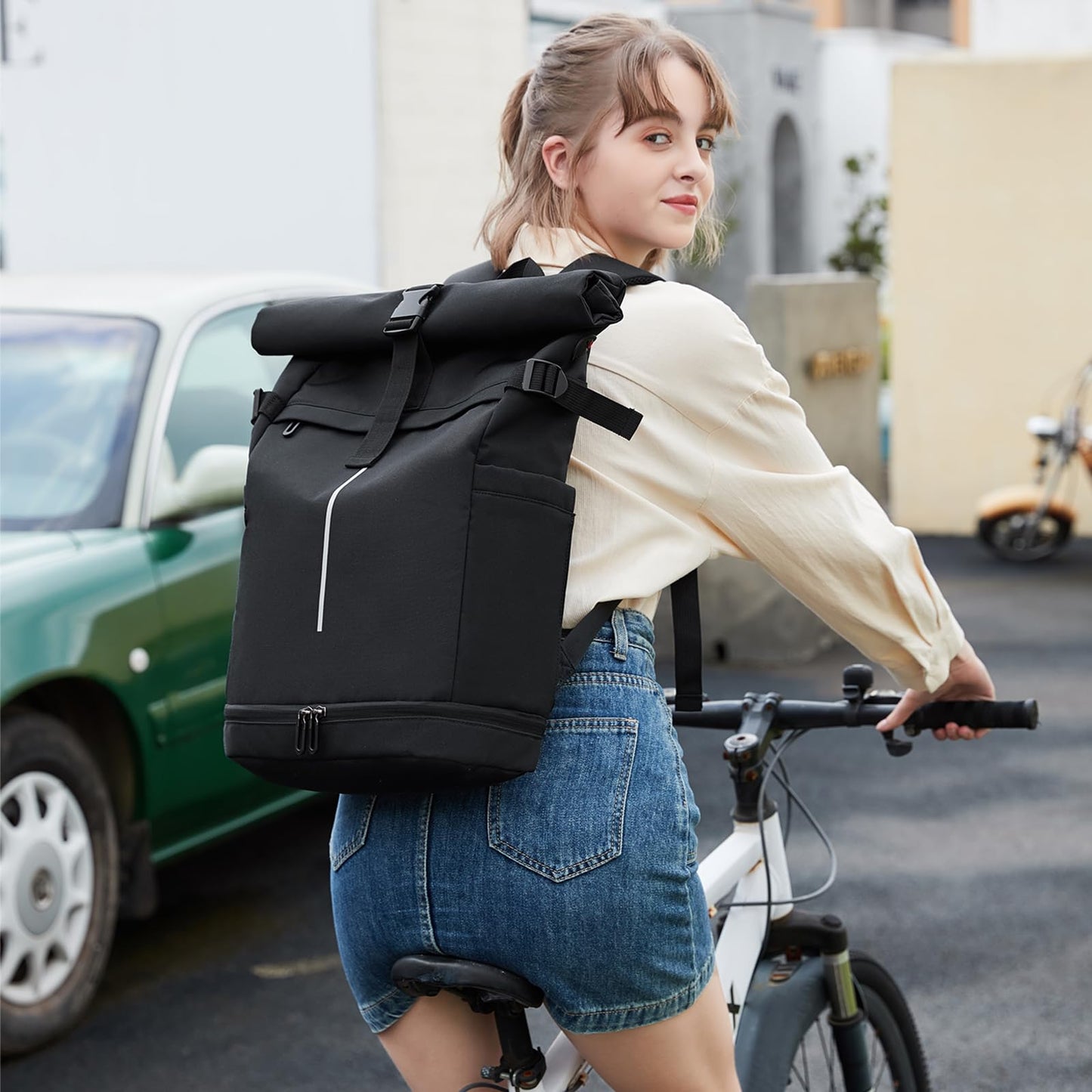 Myhozee Rolltop Backpack for Men and Women