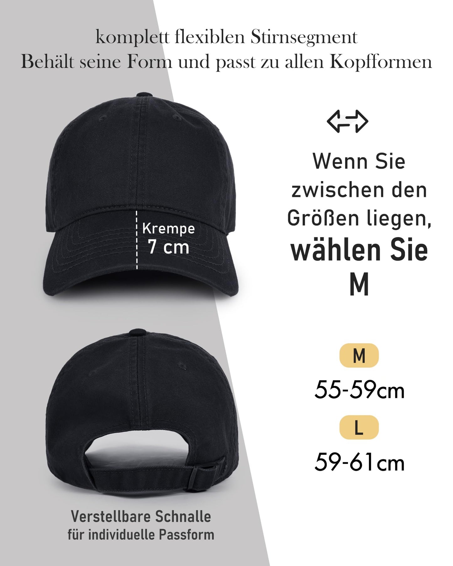 FURTALK Unisex Vintage Basecap Herren und Damen Baumwolle Cap Verstellbare Baseball Cap