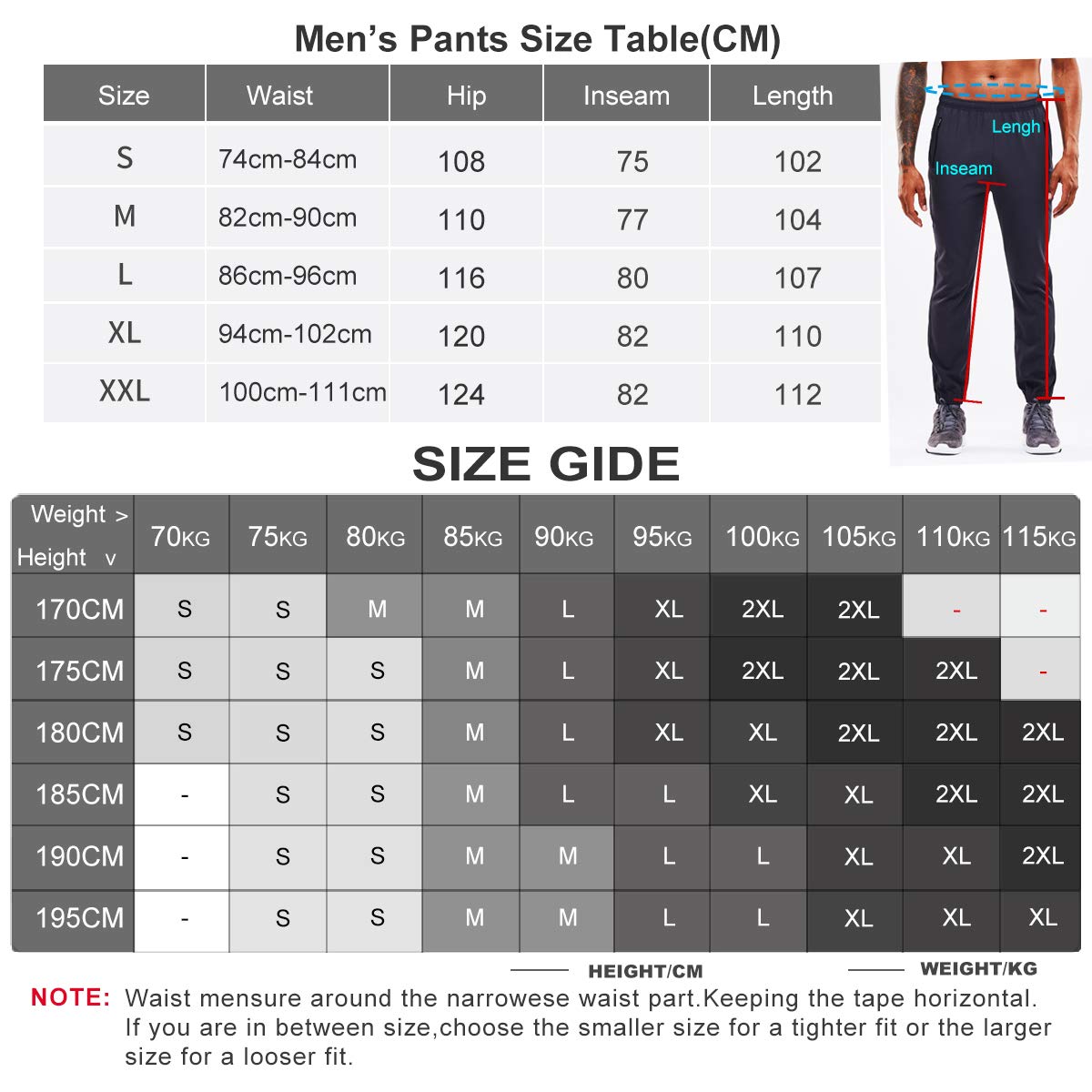Men’s Jogging Pants Training Pants Sports Sweatpants Fitness Trousers