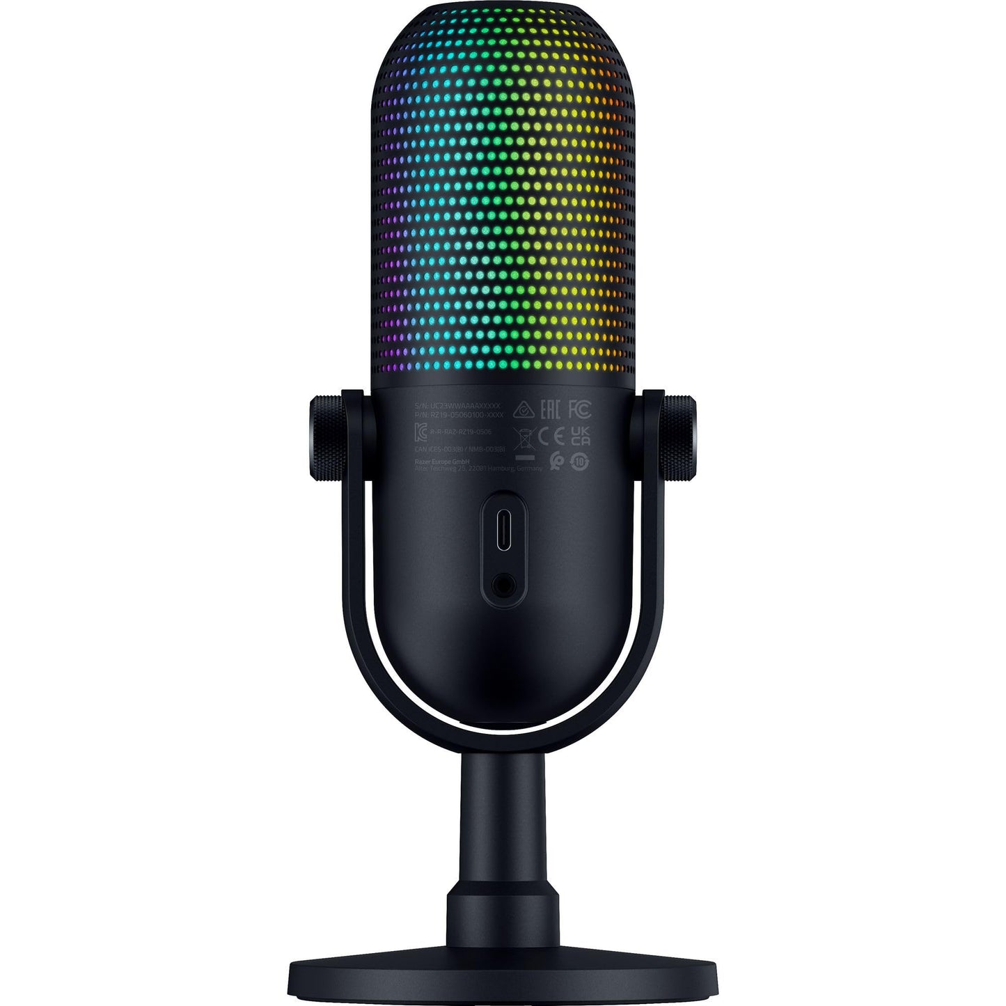 Razer Seiren V3 Mini - Ultrakompaktes USB-Mikrofon (14mm Supernieren Kondensatormikrofon, Tap-to-Mute-Sensor mit LED-Anzeige, integrierter Stoßdämpfer, Plug-and-Play Design) Schwarz